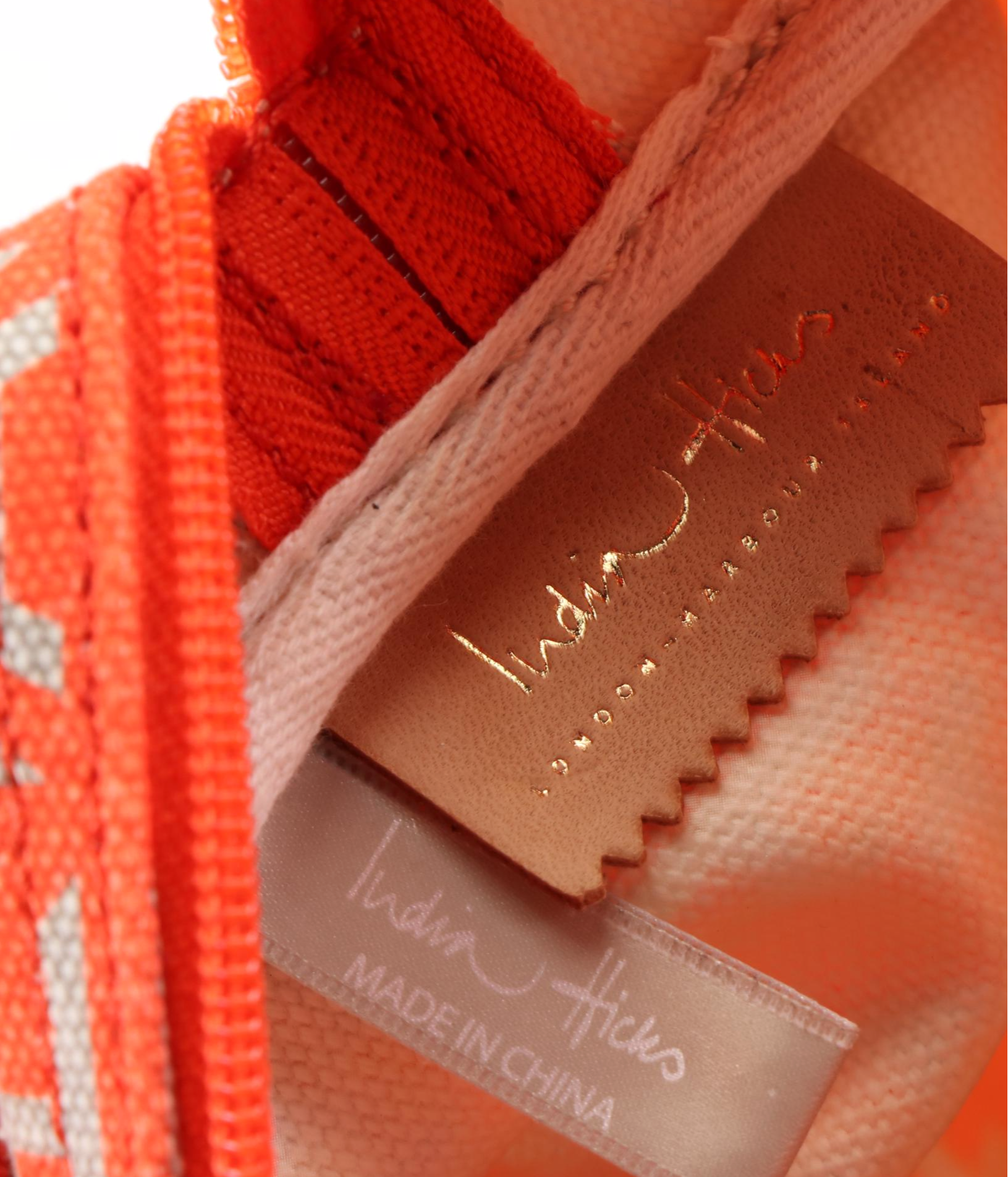 India Hicks Leather Zip Clutch with Canvas Zip Clutch and Cosmetic Zip Pouch