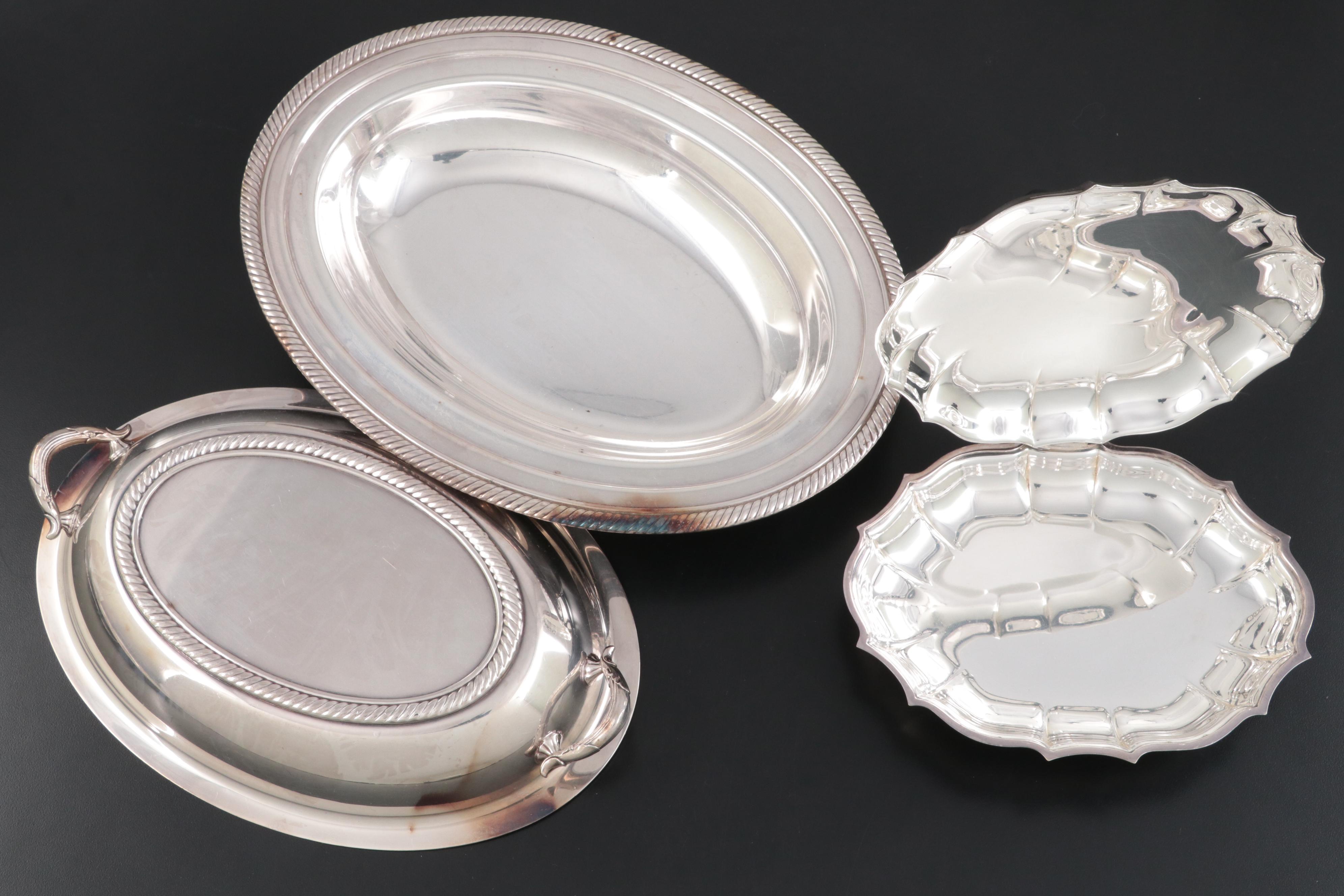 International Silver with Reed & Barton Silver Plate Serveware