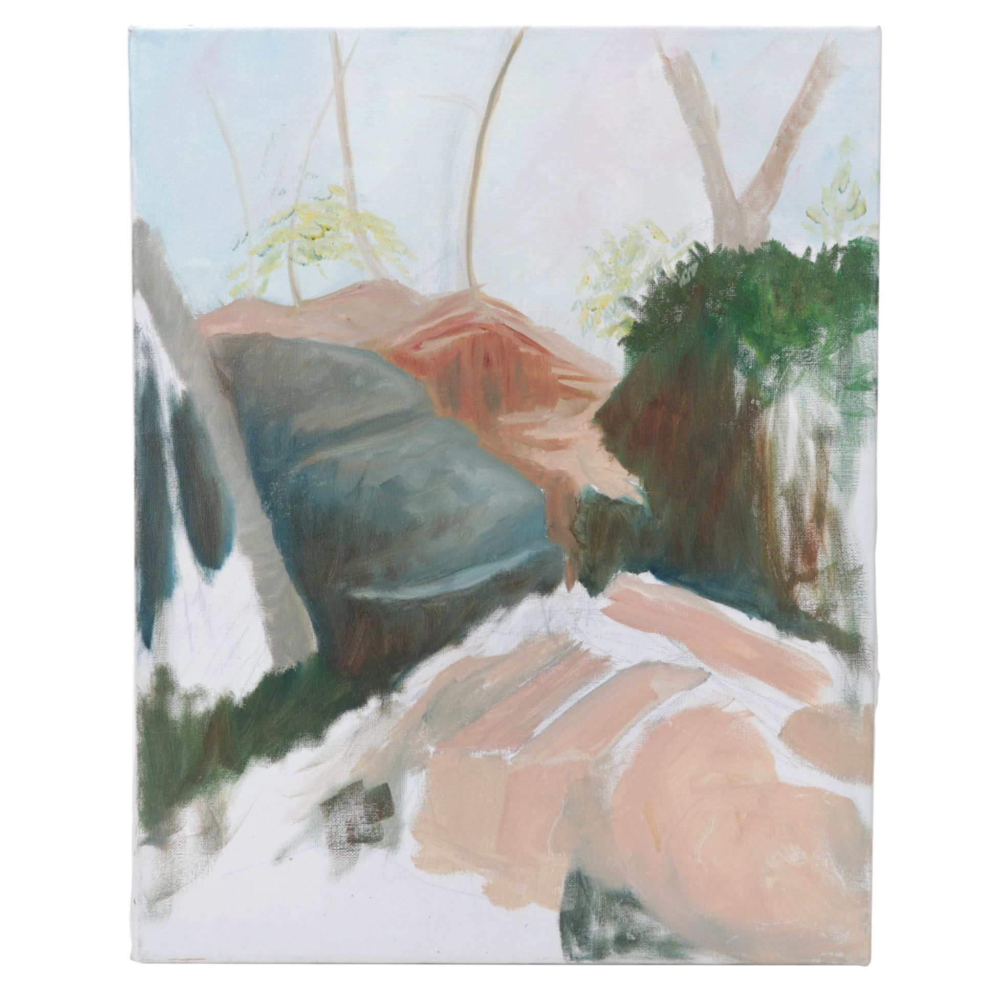 Vivian Rowntree Oil Painting "Mountain Stairway," 2006