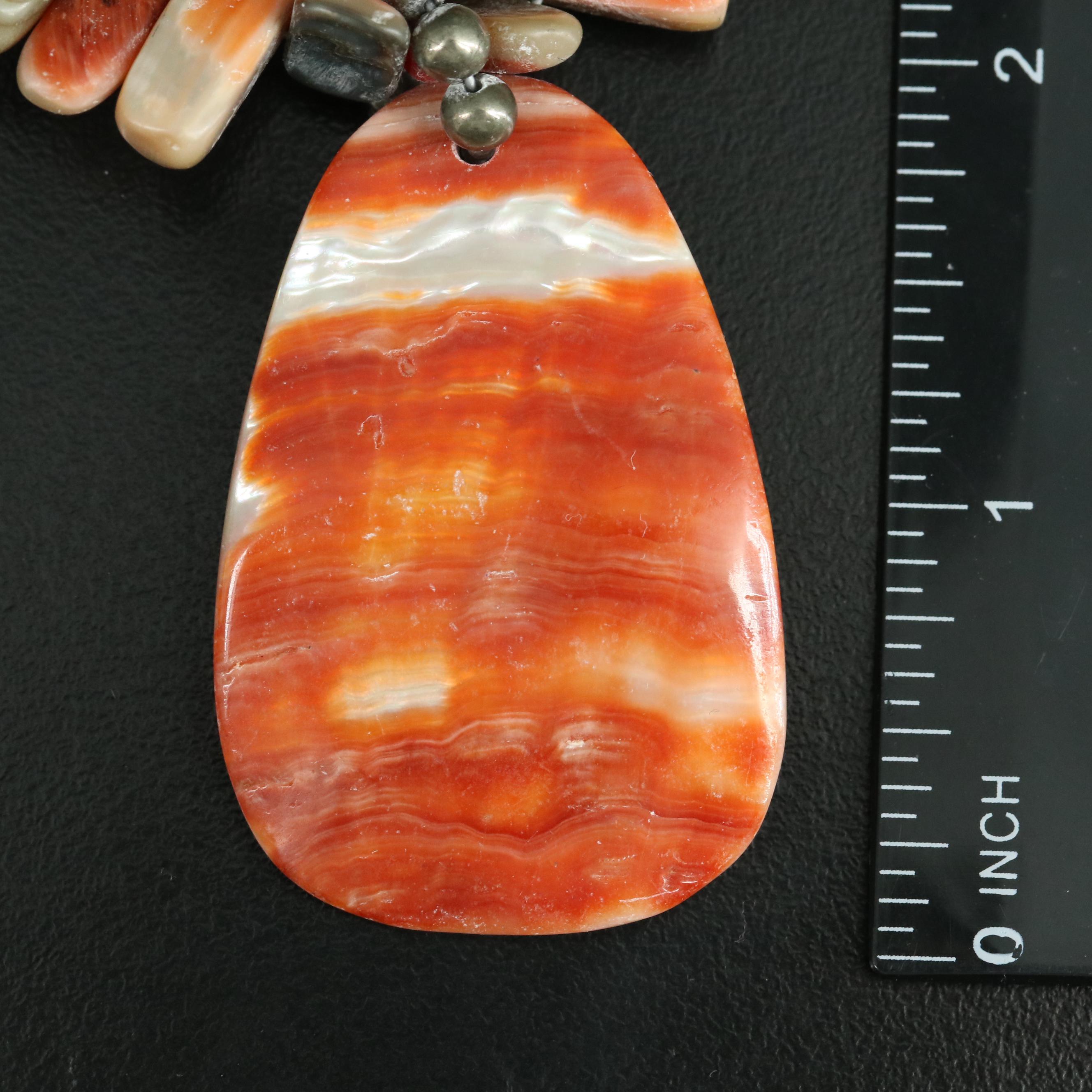 Sterling Abalone, Citrine and Pearl Necklaces