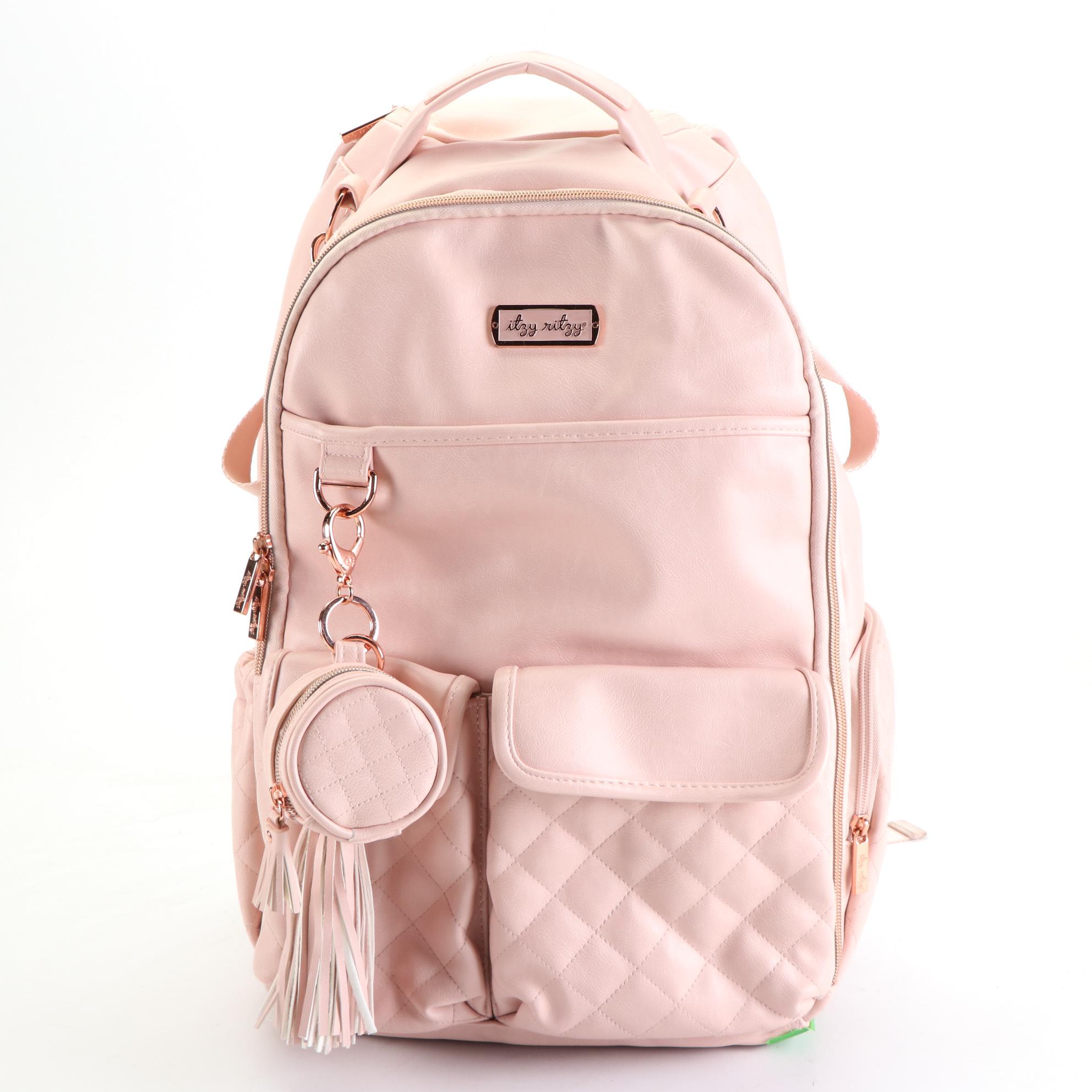 Itzy Ritzy Boss Backpack Diaper Bag with Joy & Iman Double-Sided Purse