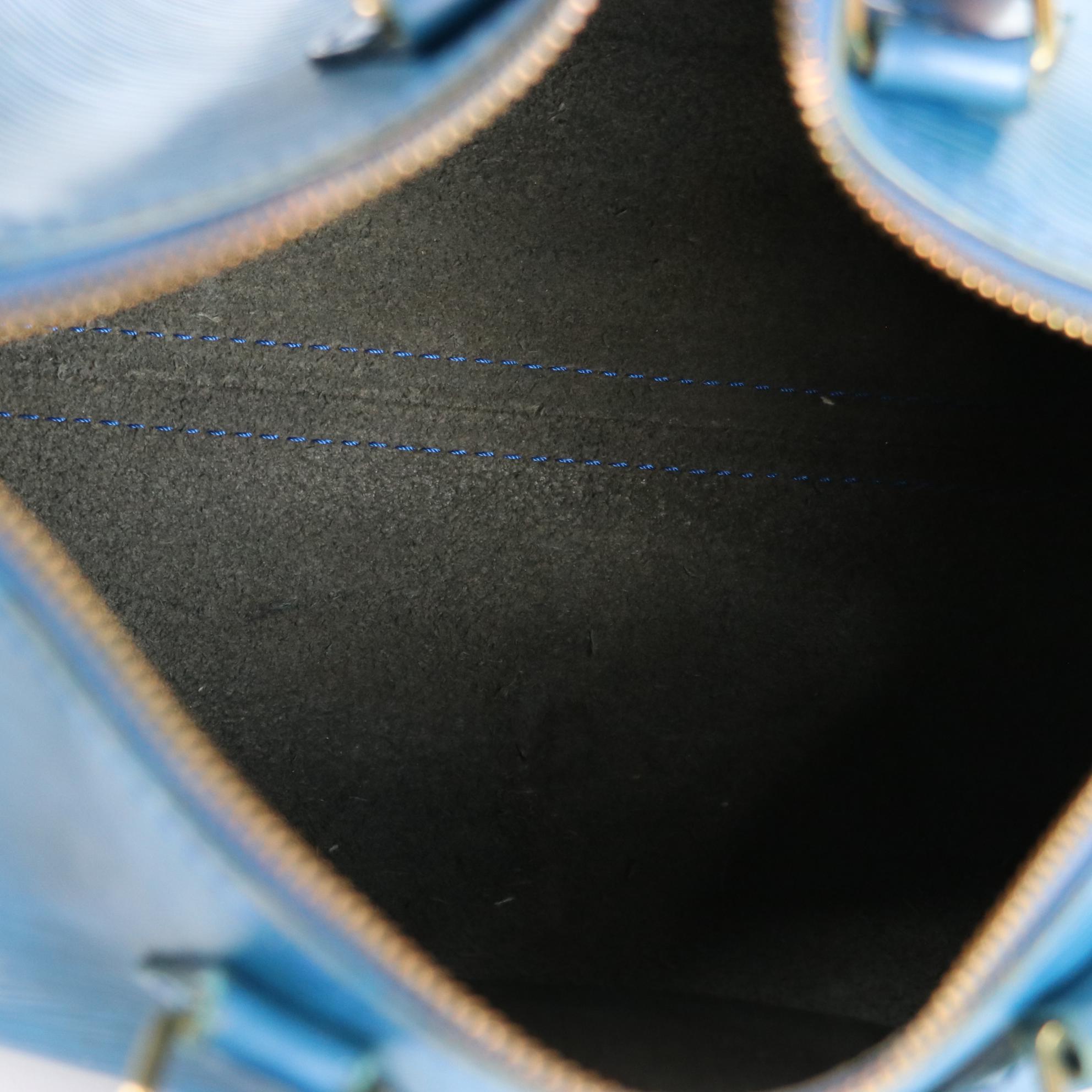 Louis Vuitton Speedy 25 in Toledo Blue Epi and Smooth Leather