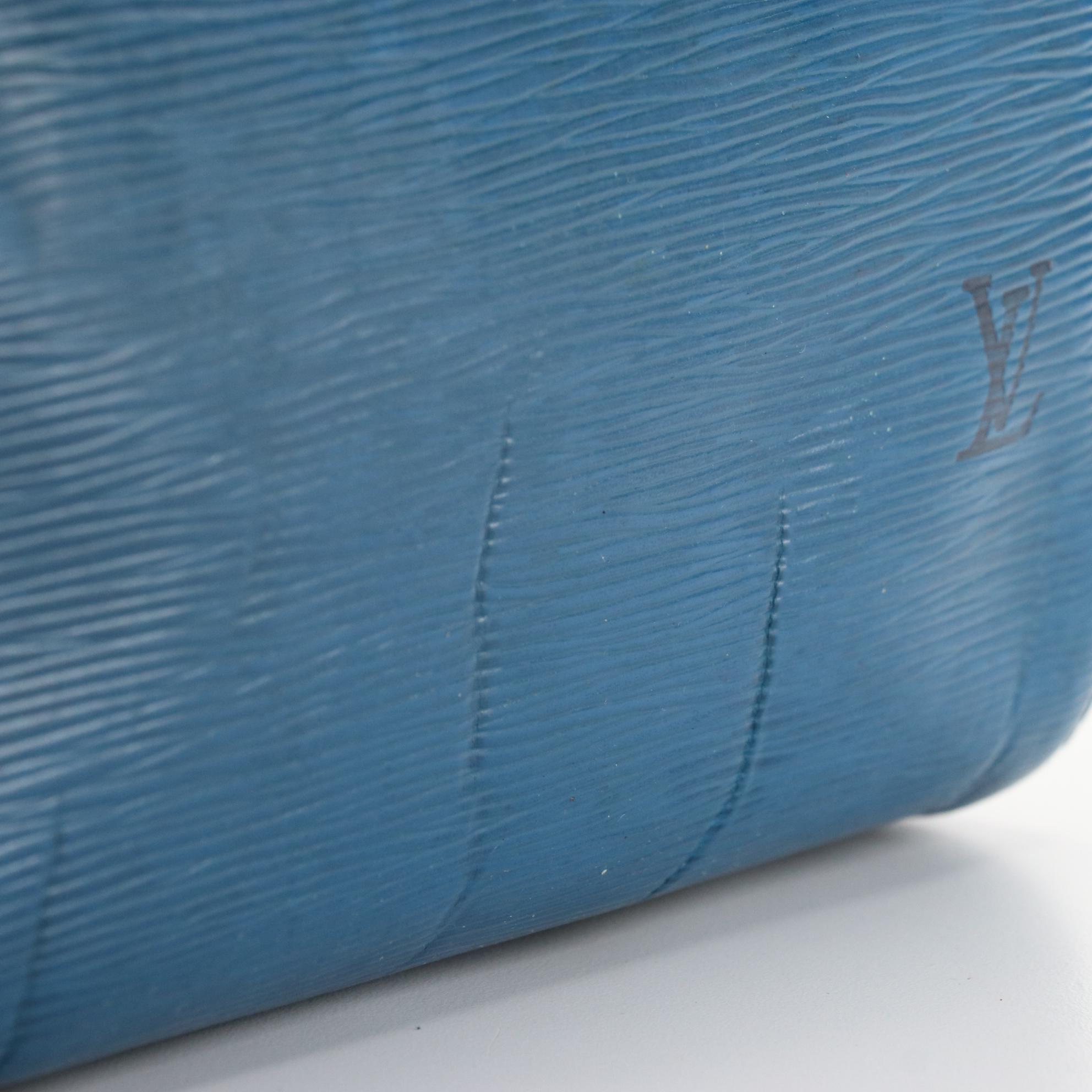 Louis Vuitton Speedy 25 in Toledo Blue Epi and Smooth Leather