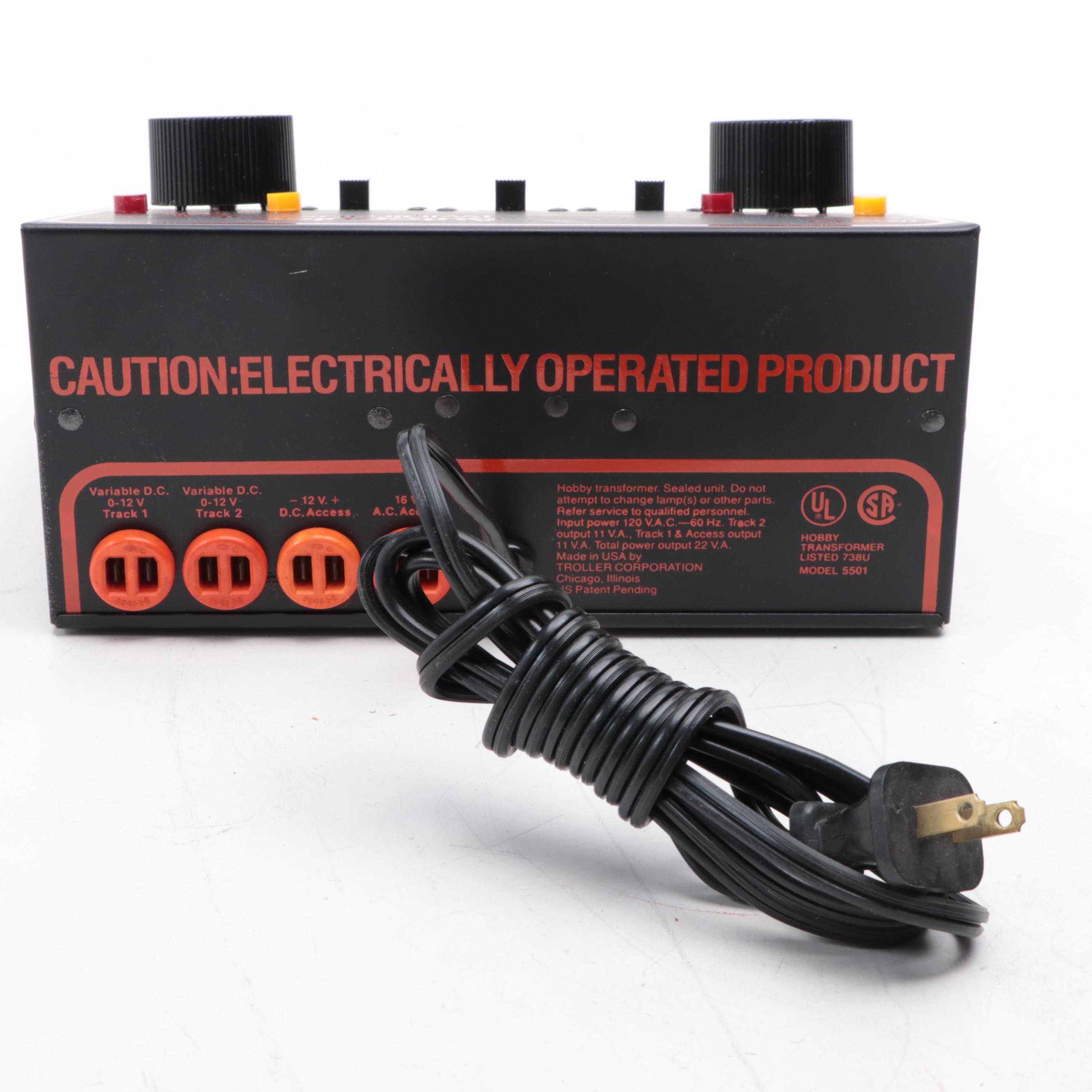 Autopulse Twin Transpak 5 Model 5501 and Transpak 2.5 Model Train Transformers