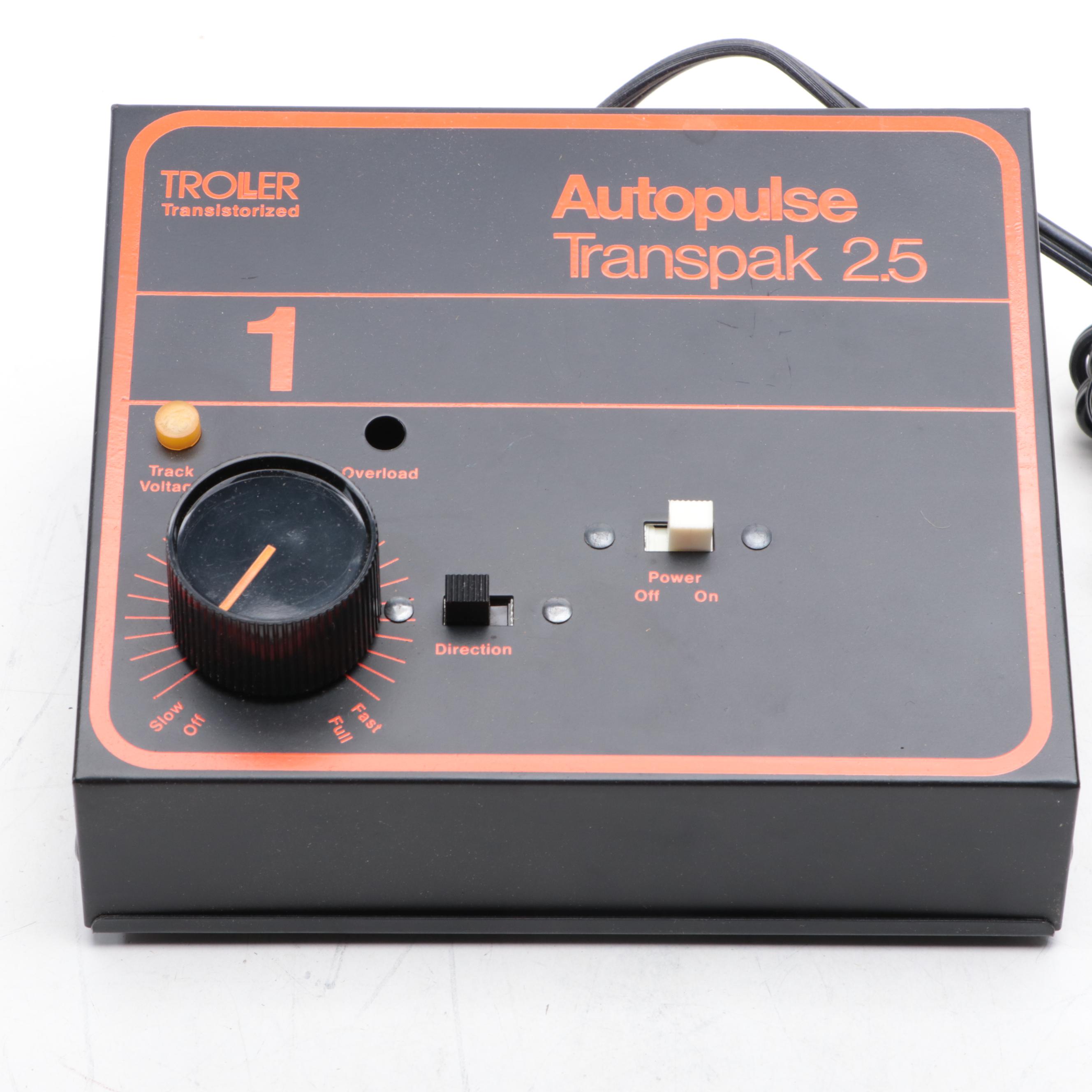 Autopulse Twin Transpak 5 Model 5501 and Transpak 2.5 Model Train Transformers