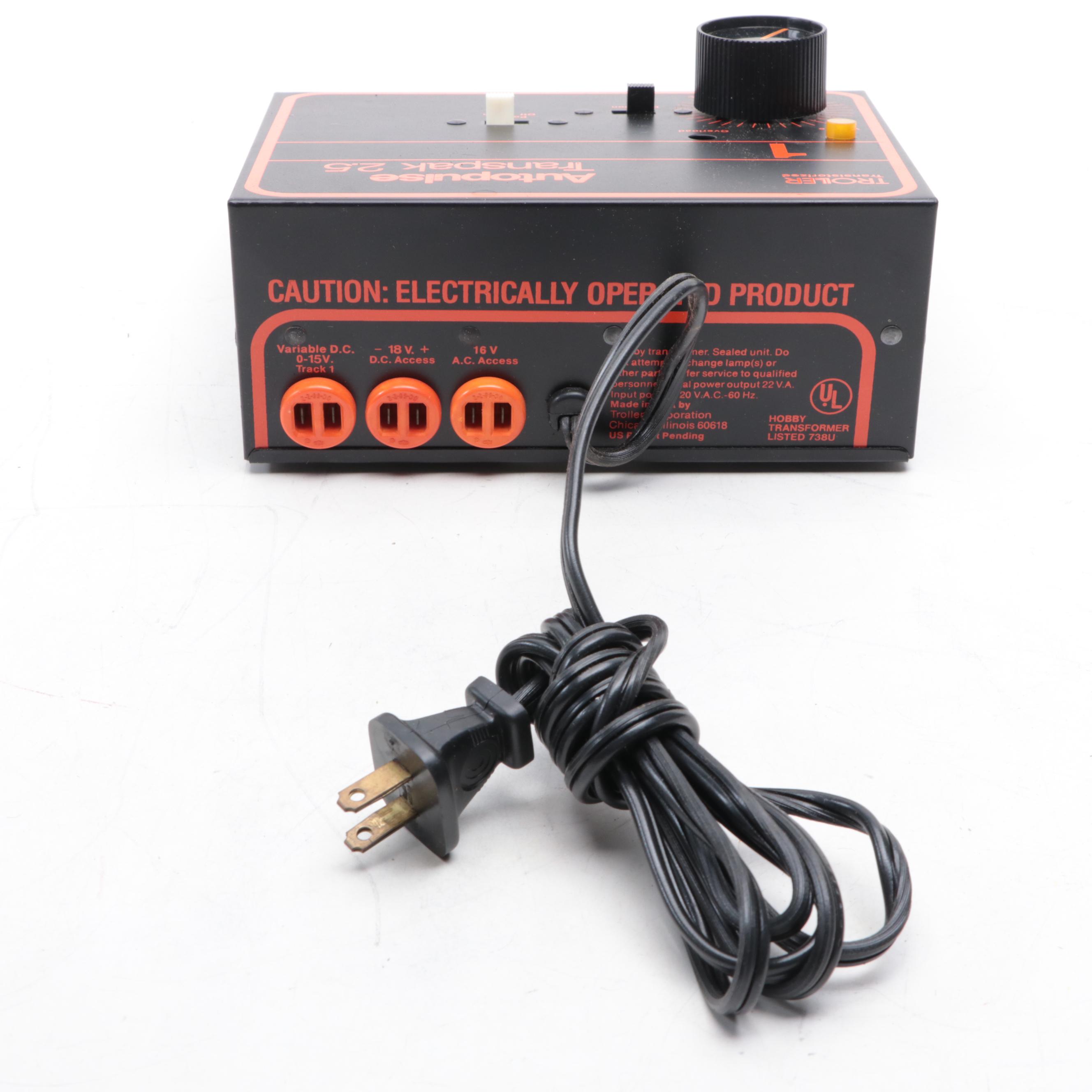 Autopulse Twin Transpak 5 Model 5501 and Transpak 2.5 Model Train Transformers