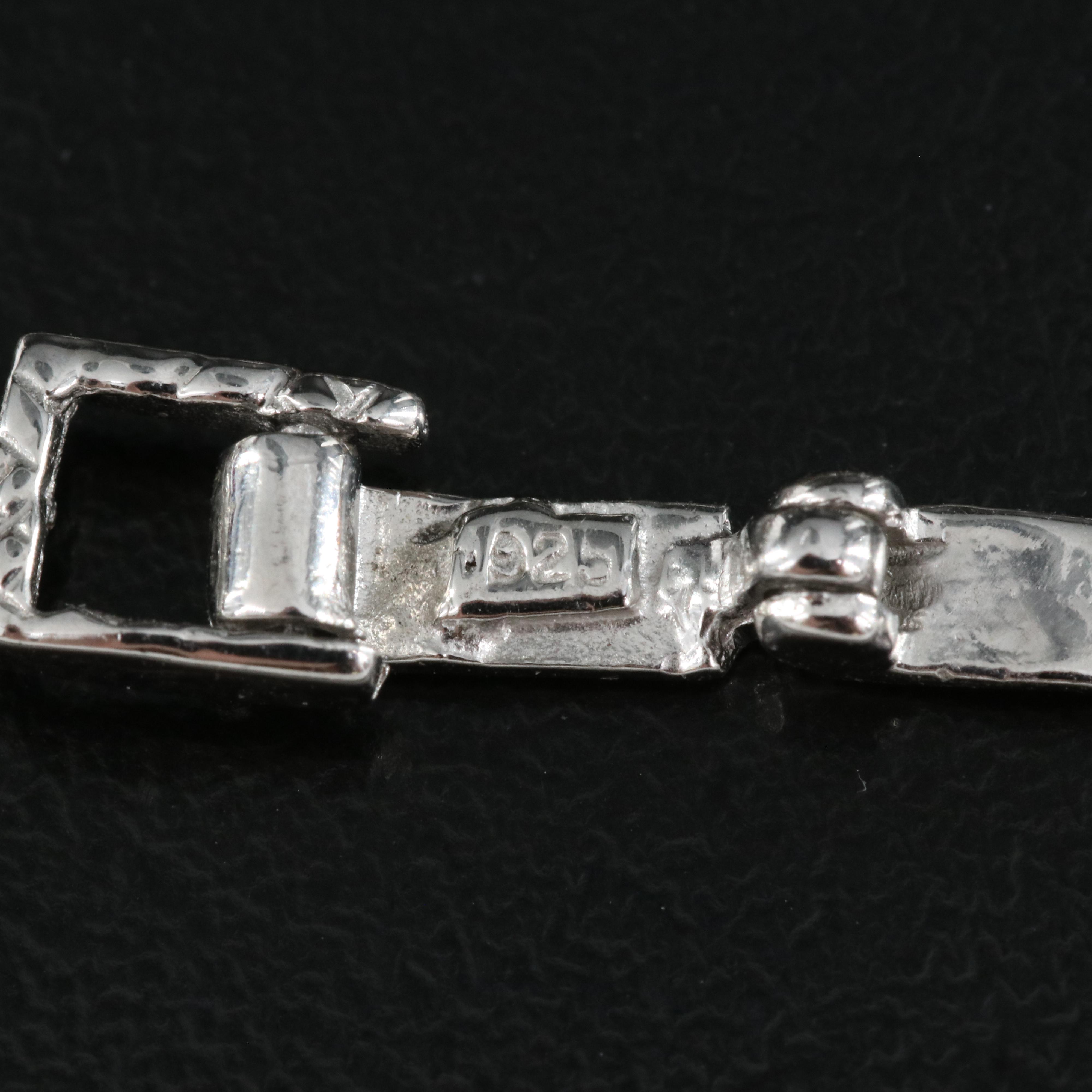 Sterling Opal, Emerald and Rhodolite Garnet Bracelet