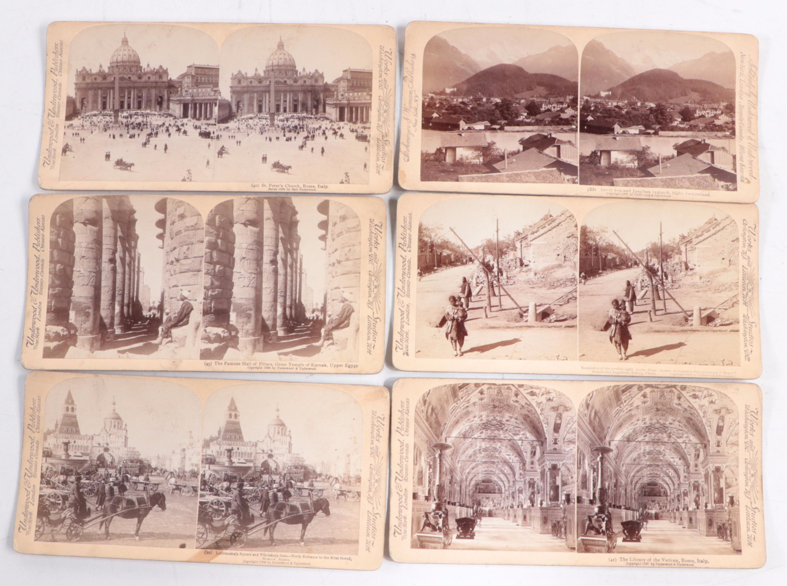 Germany, France, Japan and Other Stereoscope View Cards