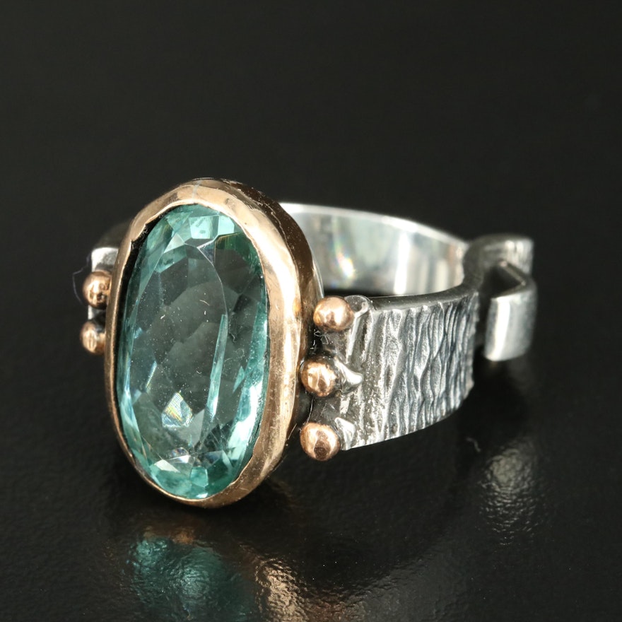 Sterling Glass Ring