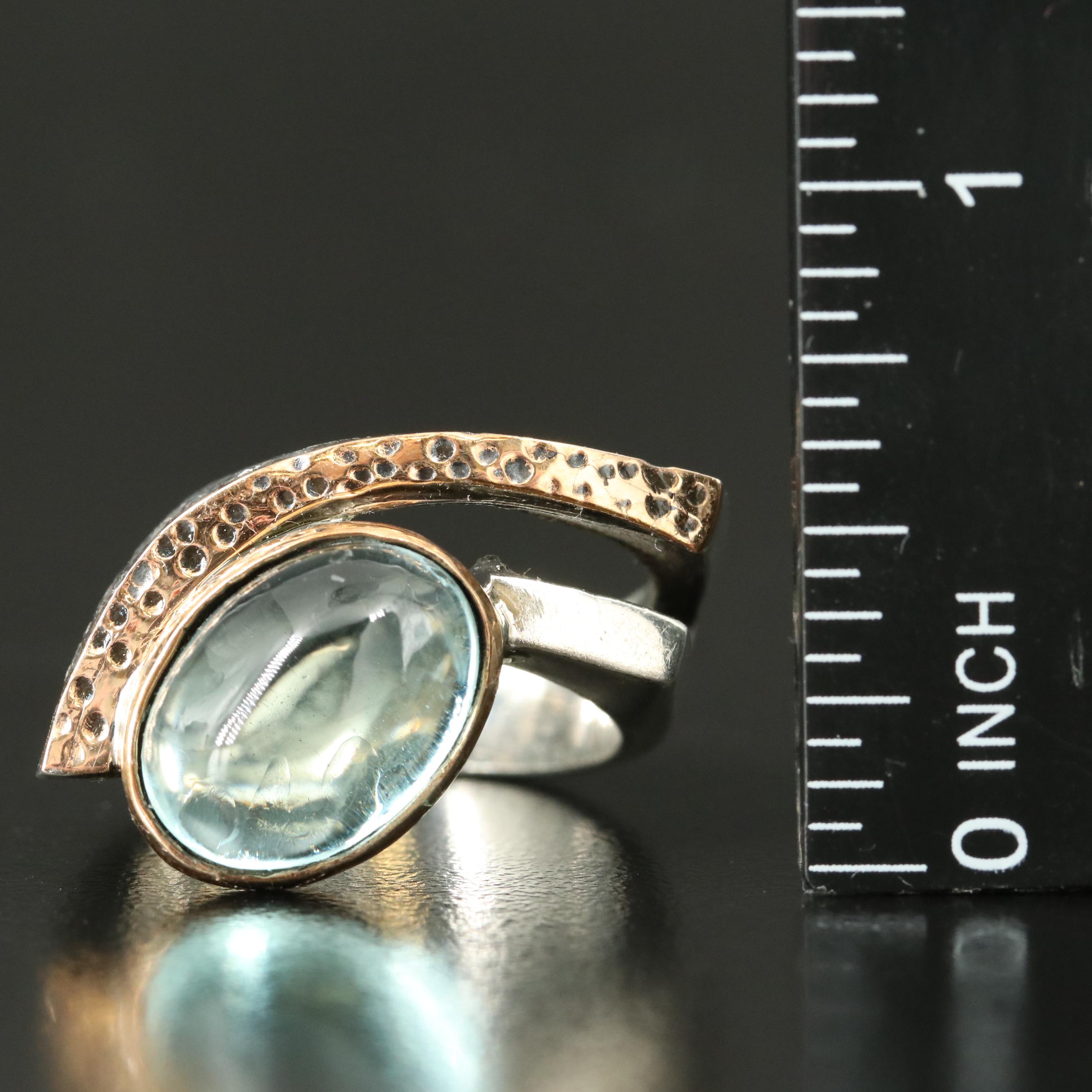 Sterling Glass Ring