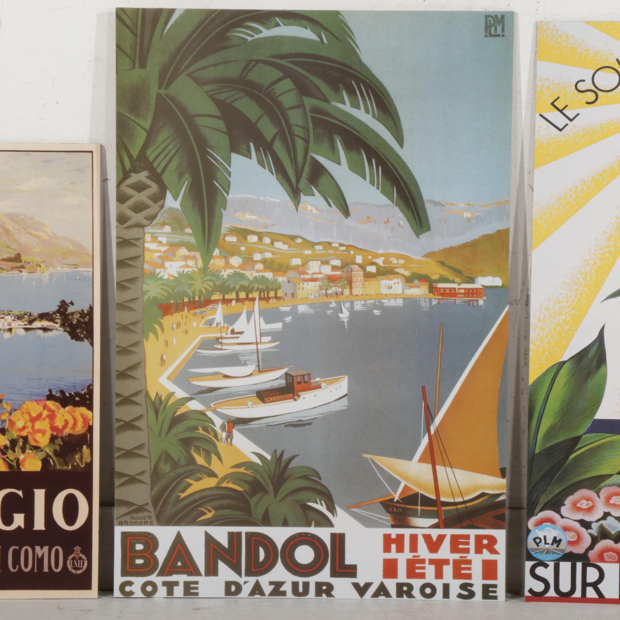 European Travel Poster Giclées and Offset Lithographs