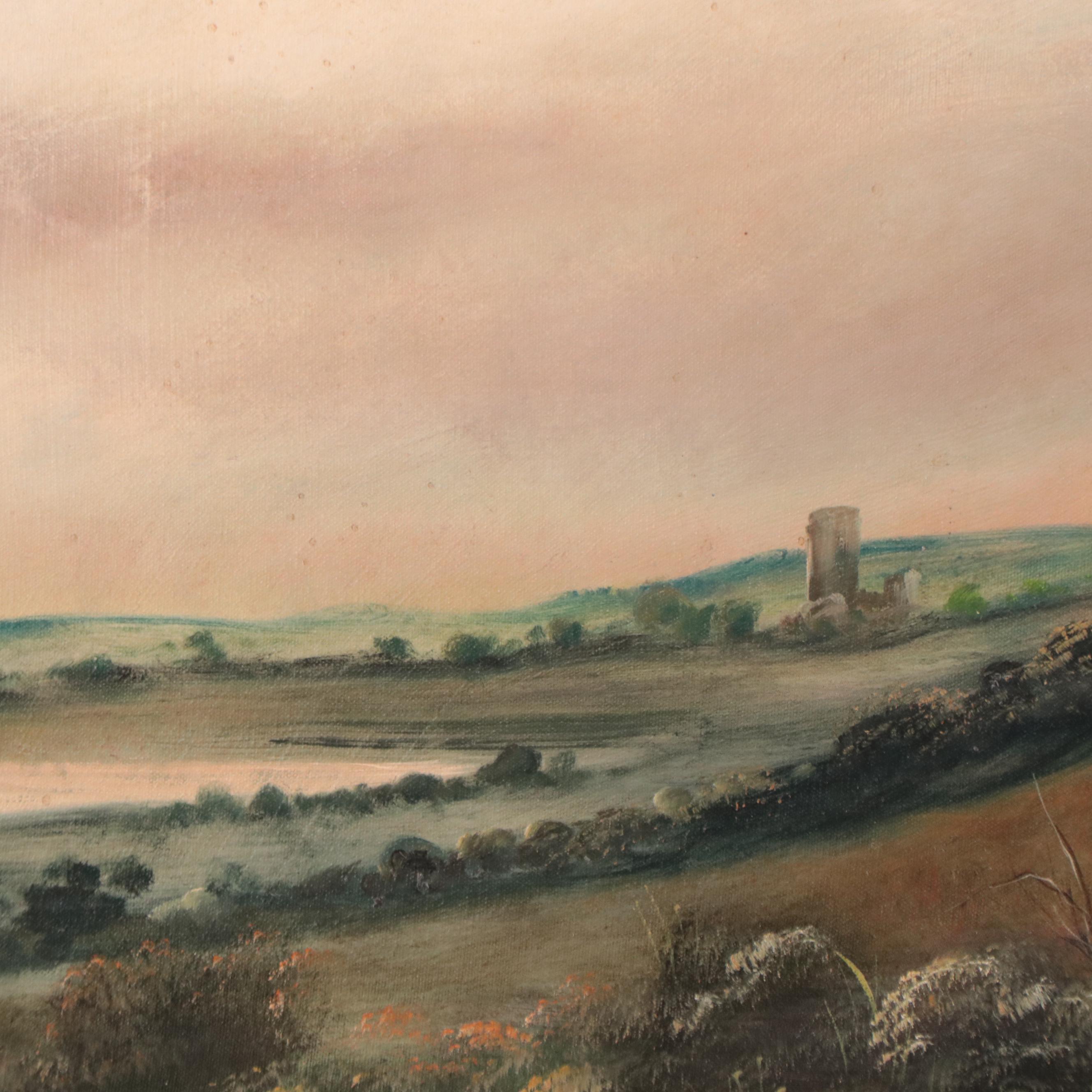 Oil Painting of Bucolic Landscape