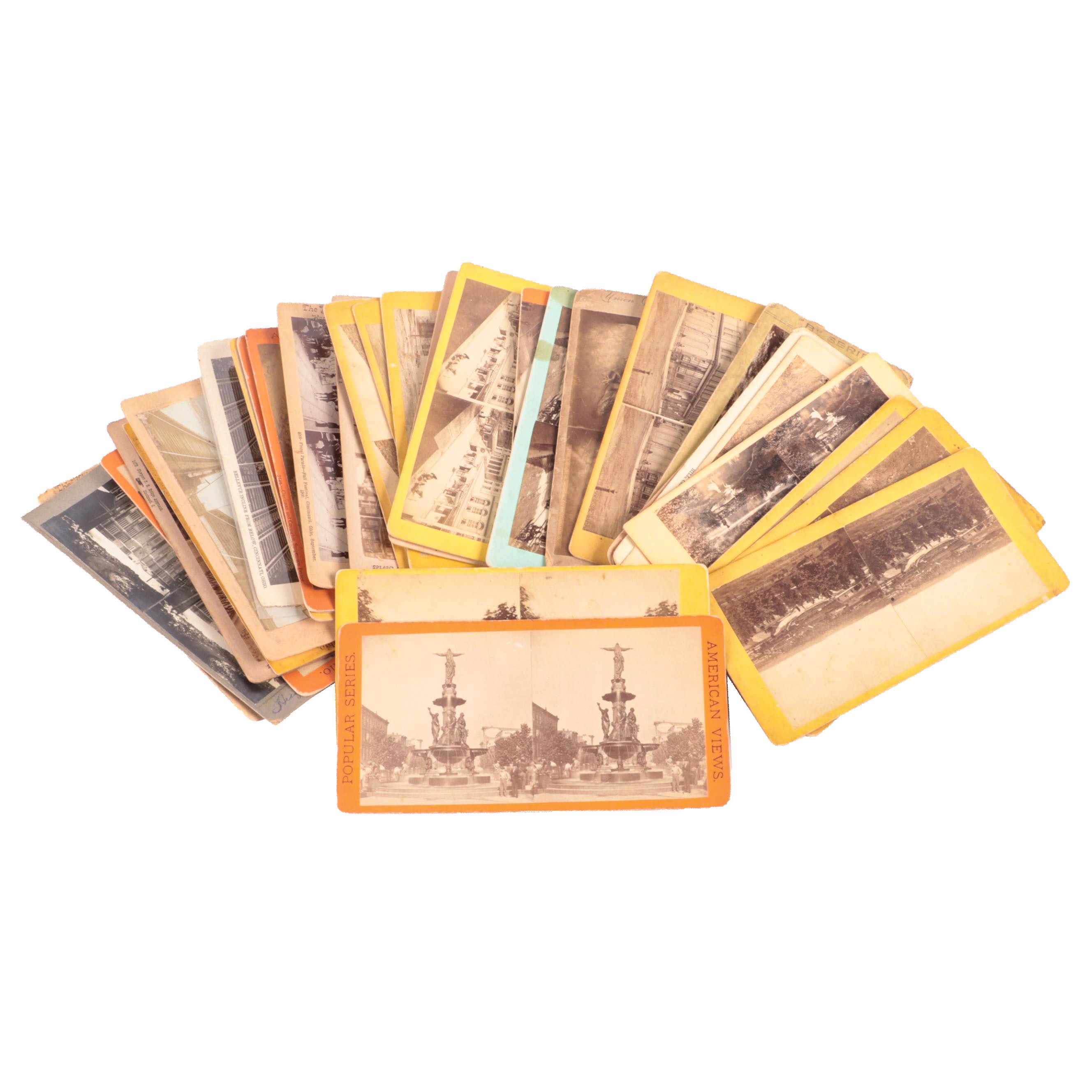 Cincinnati Ohio Stereoscope View Cards, Early 20th Century