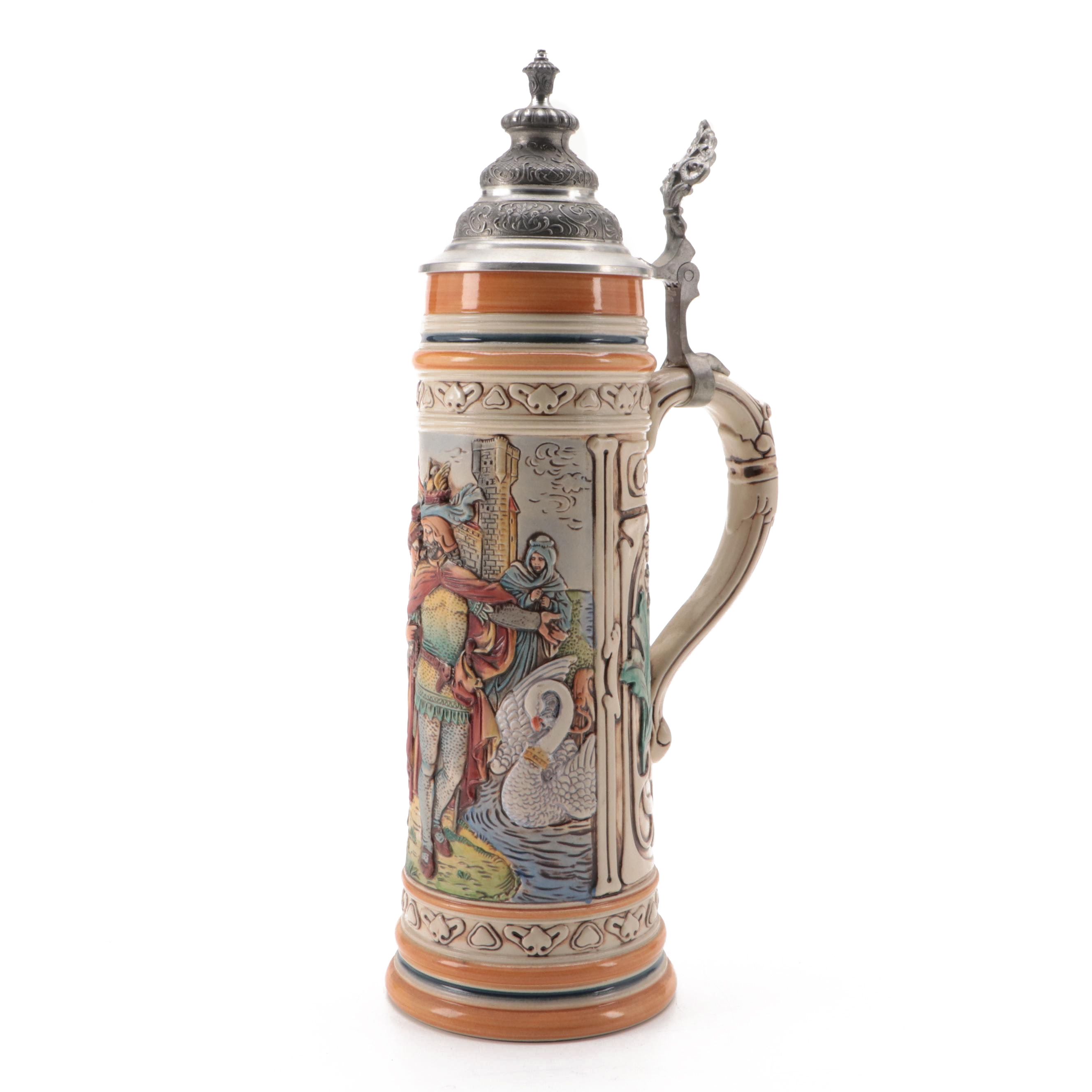 Gerz Limited Edition "Lohengrin" German Stoneware Stein, Late 20th Century