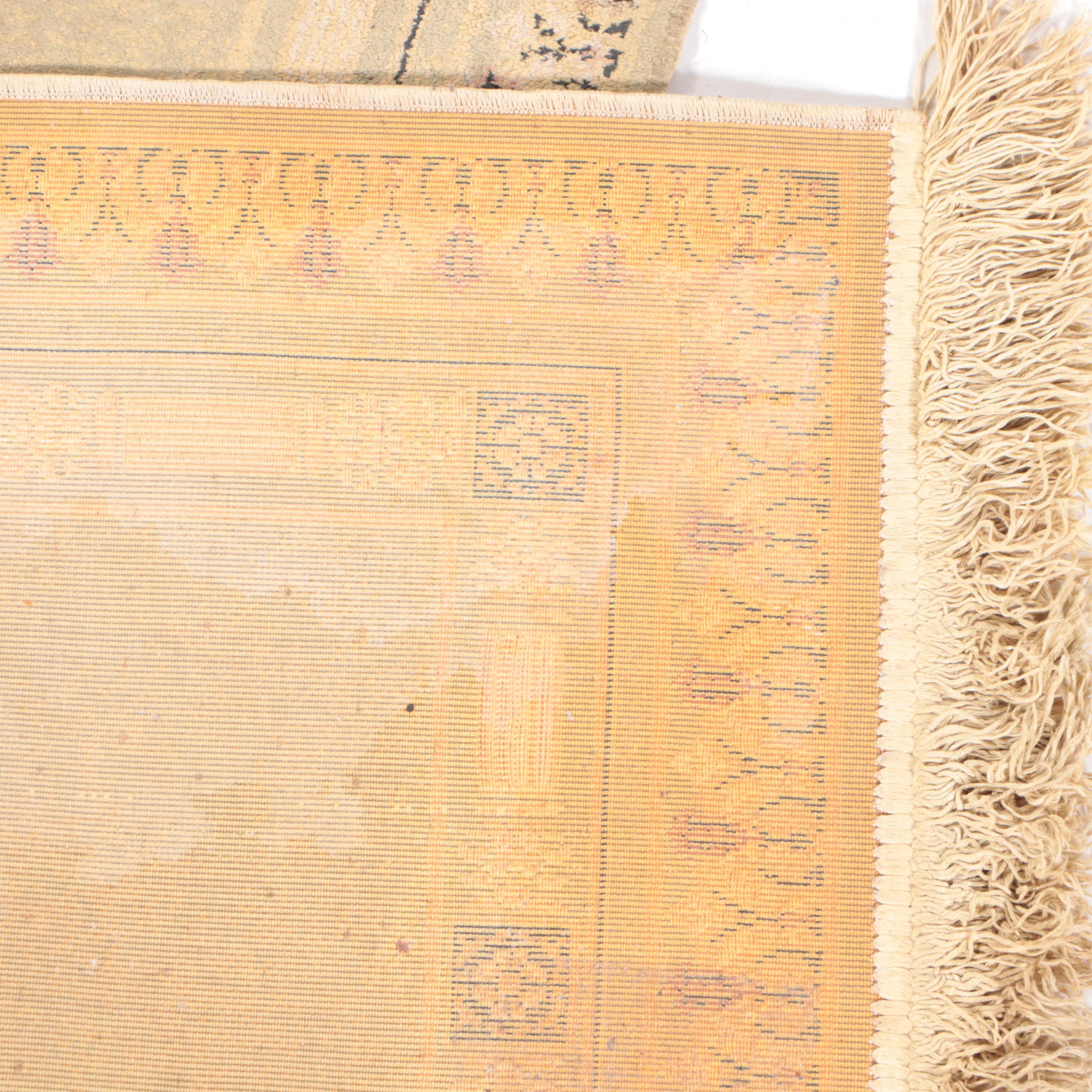 1'11 x 4' Machine Made Spanish Style Accent Rug