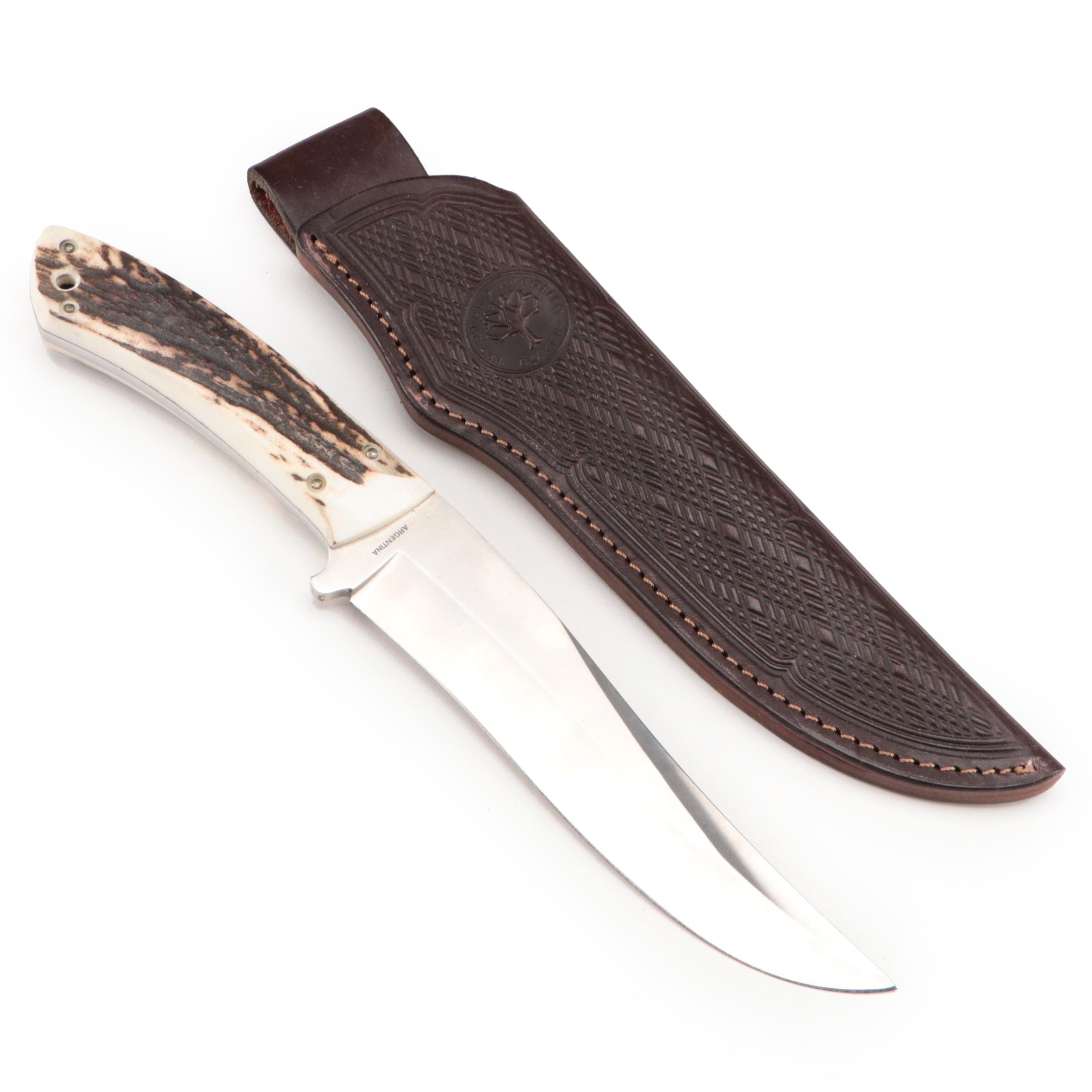 Boker Tree Brand Stainless Steel Bladed Knife with Stag Handle