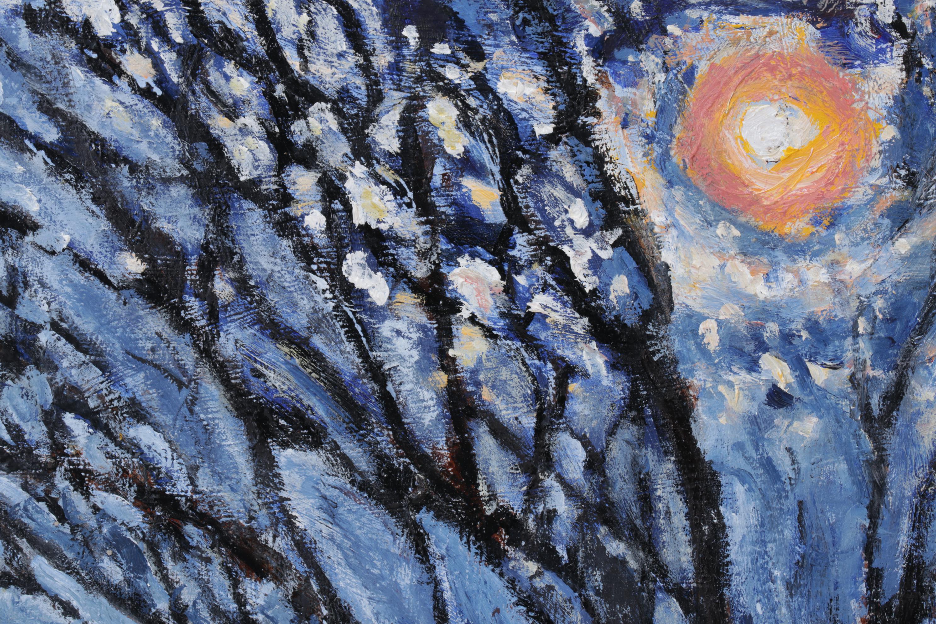 Julian Cennamo Oil Painting "April Moon," 2016