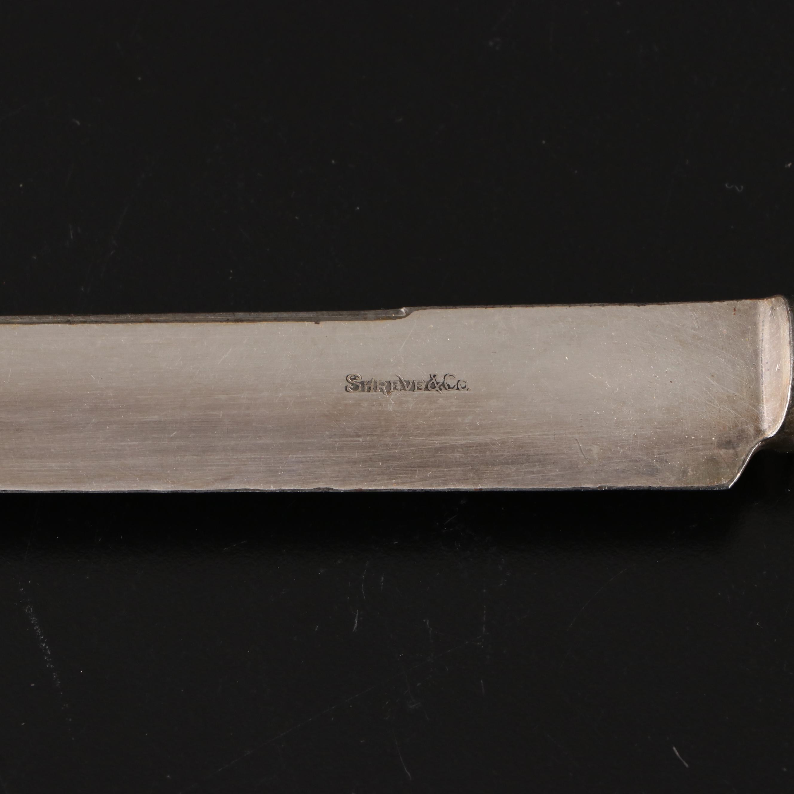 Shreve & Co. Victorian Mother-of-Pearl Handled Knives, Early 20th Century