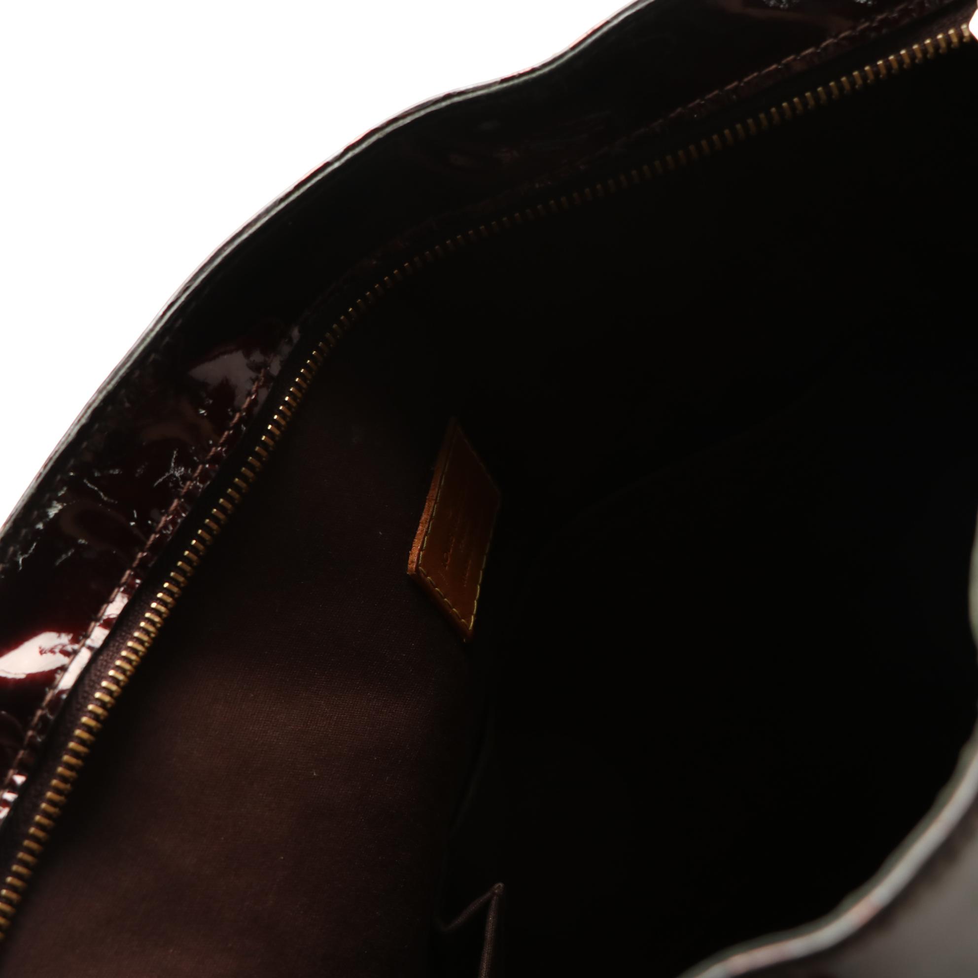 Louis Vuitton Brentwood Tote Bag in Monogram Vernis and Vachetta Leather