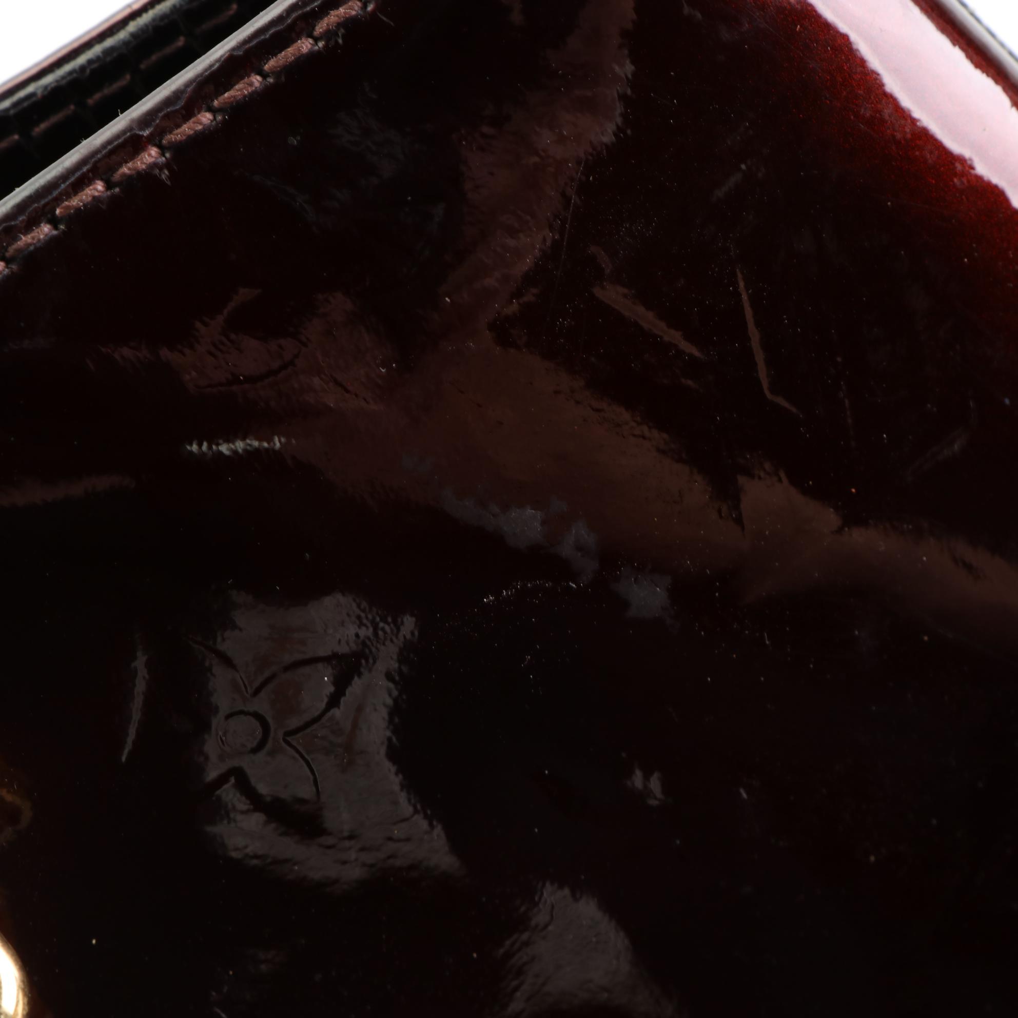 Louis Vuitton Brentwood Tote Bag in Monogram Vernis and Vachetta Leather