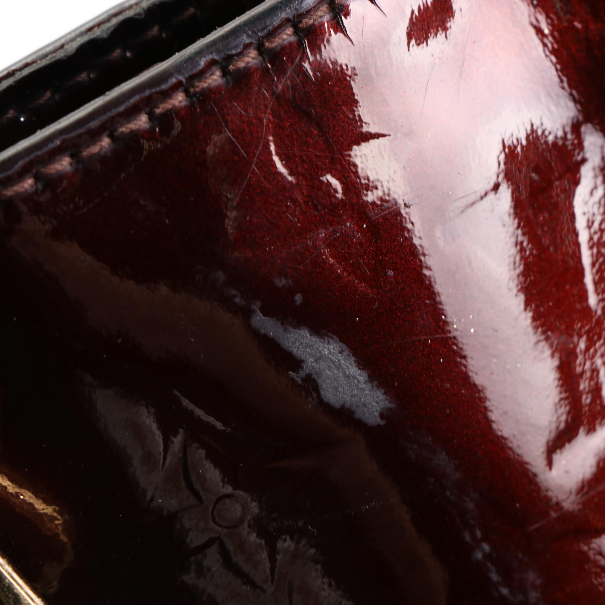 Louis Vuitton Brentwood Tote Bag in Monogram Vernis and Vachetta Leather