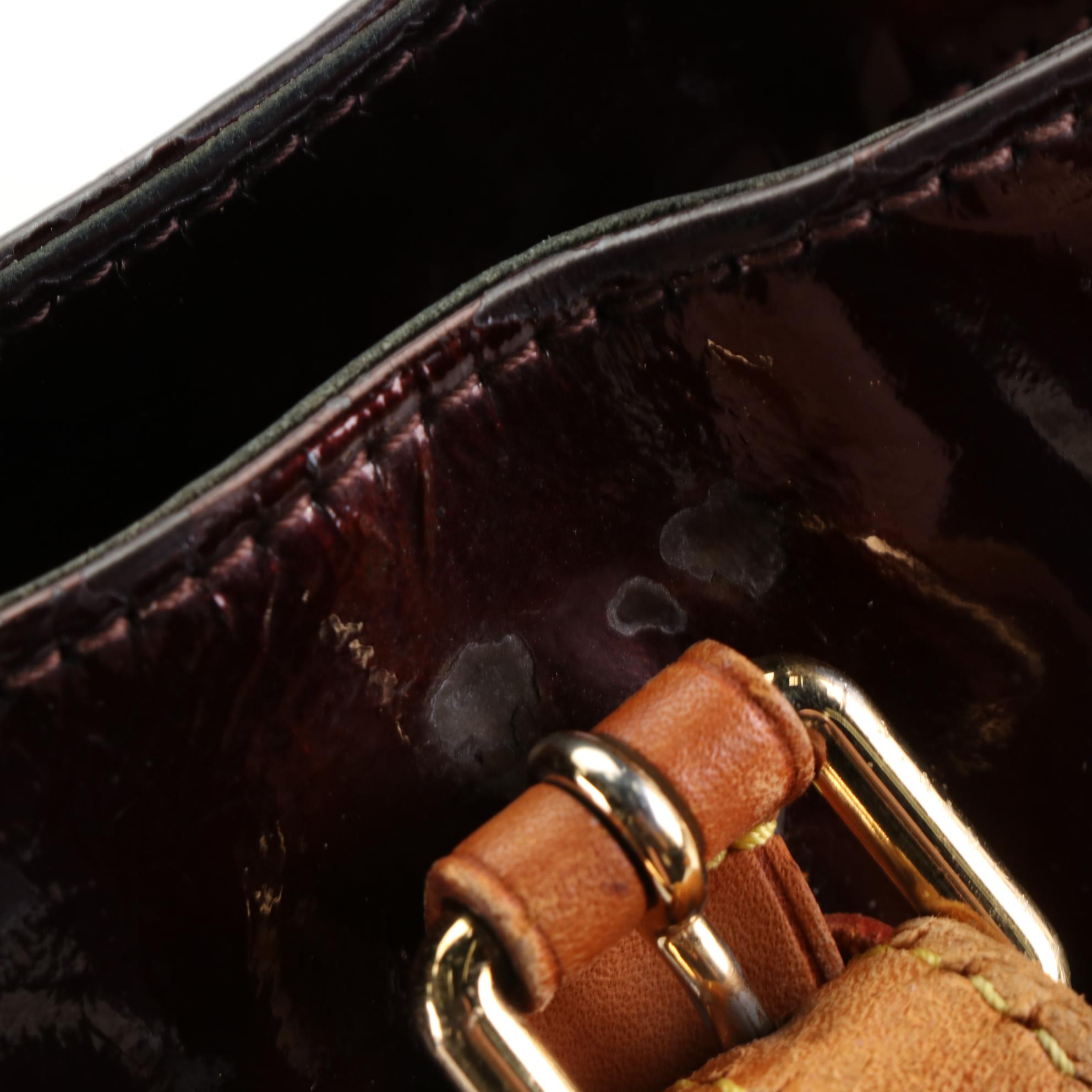 Louis Vuitton Brentwood Tote Bag in Monogram Vernis and Vachetta Leather