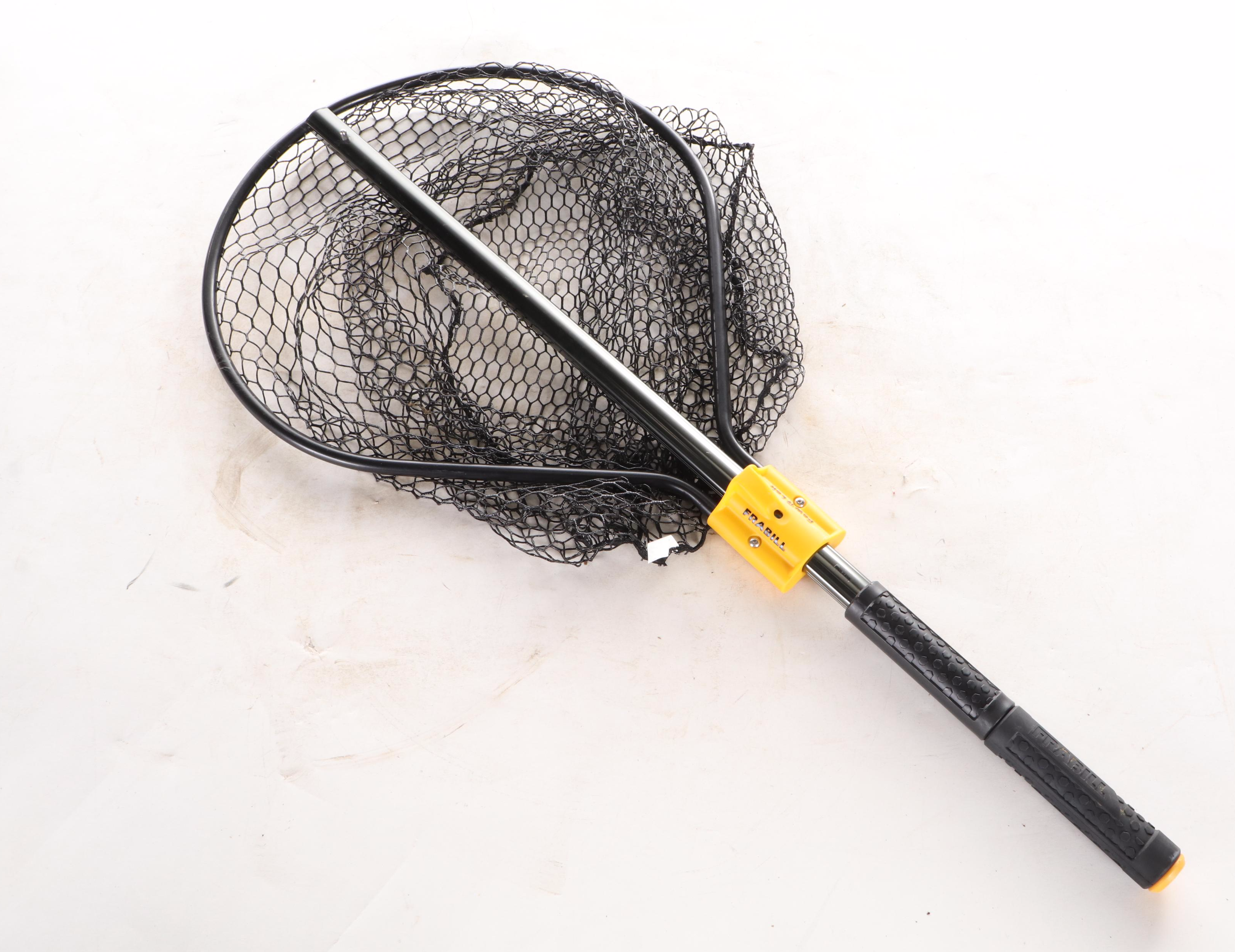 Frabill Pow 'R Lok Flat Bottom Landing Net and Other Fishing Gear