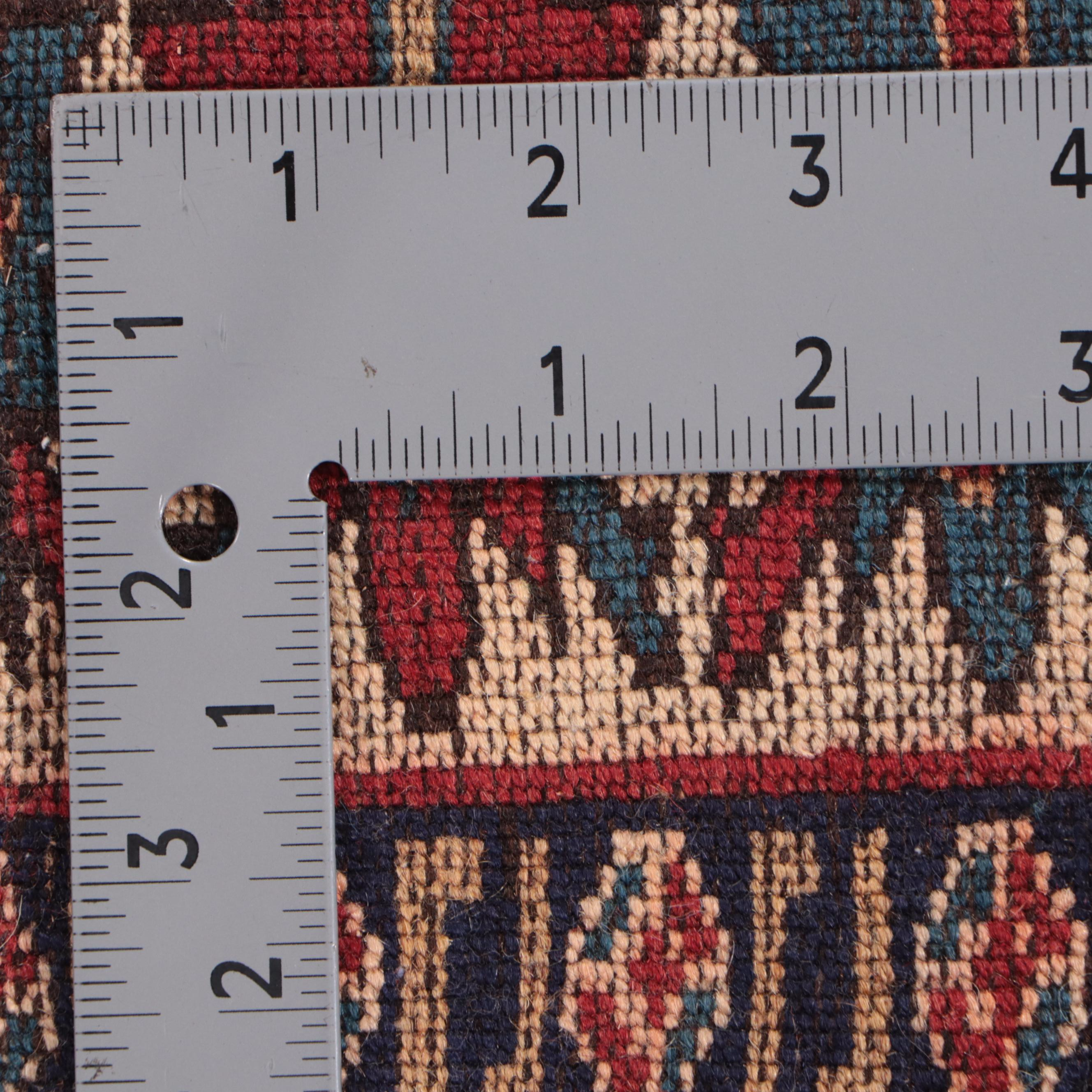 3'8 x 5'3 Hand-Knotted Persian Heriz Area Rug