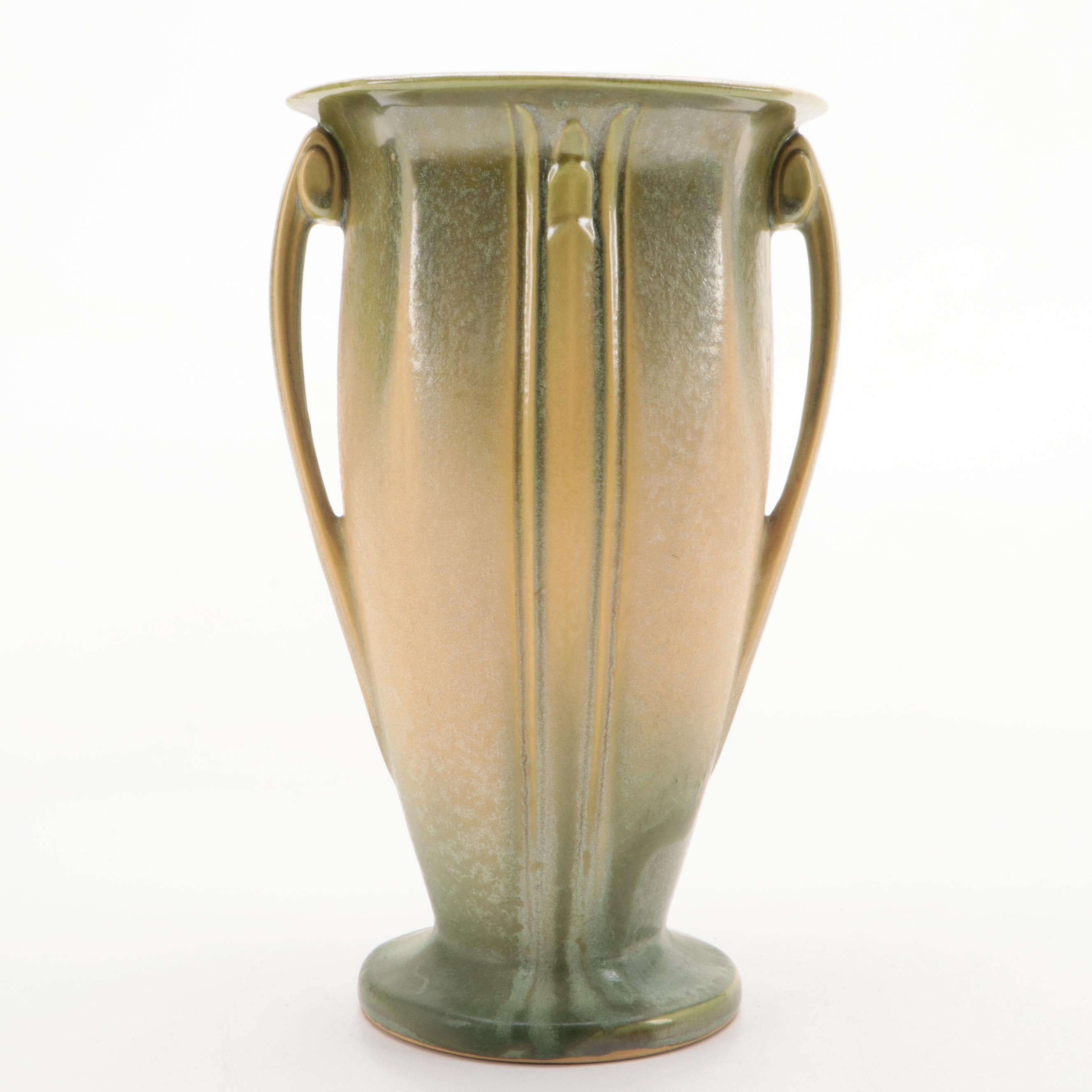 Roseville "Russco" Art Deco Vases with Roseville "Cosmos" Vases