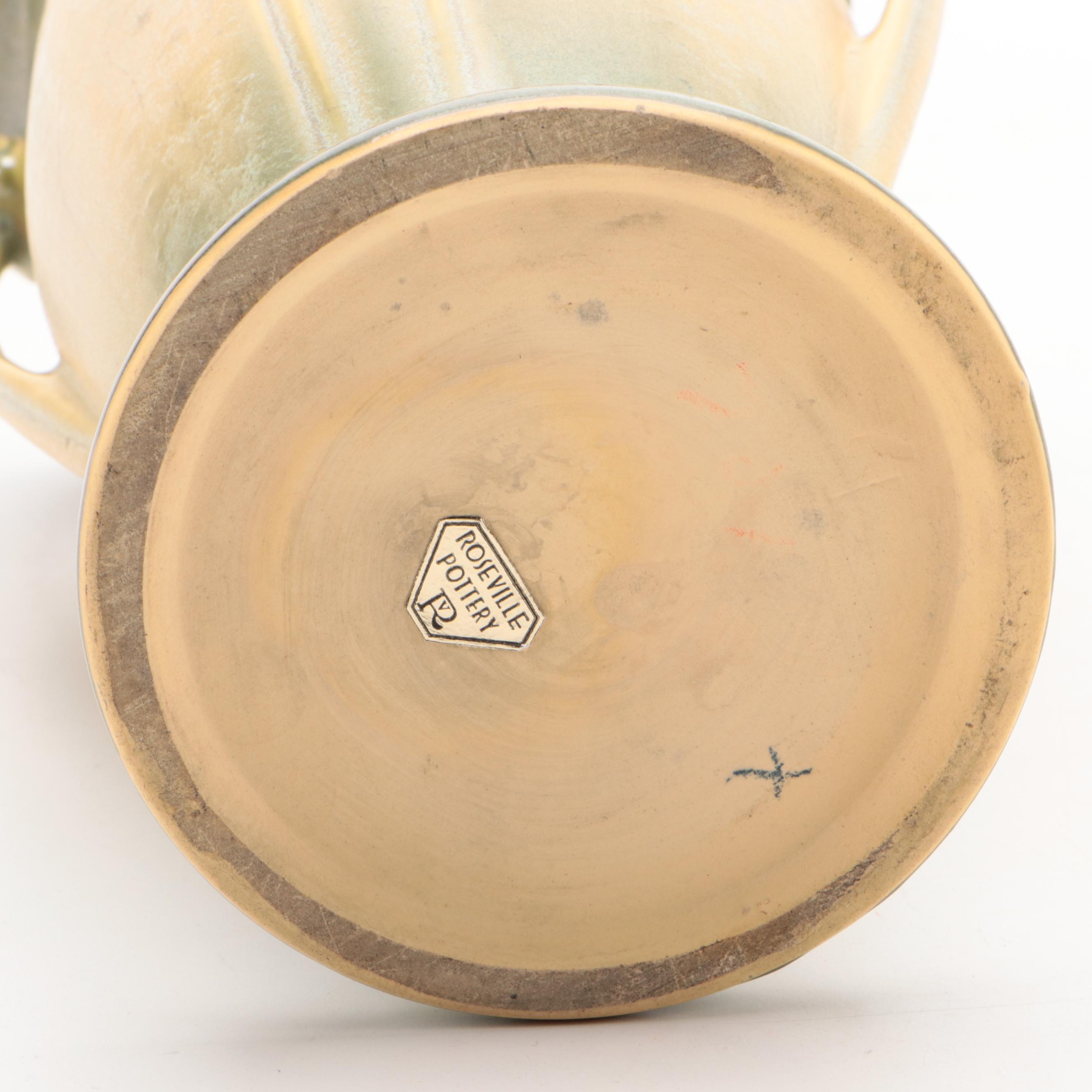 Roseville "Russco" Art Deco Vases with Roseville "Cosmos" Vases