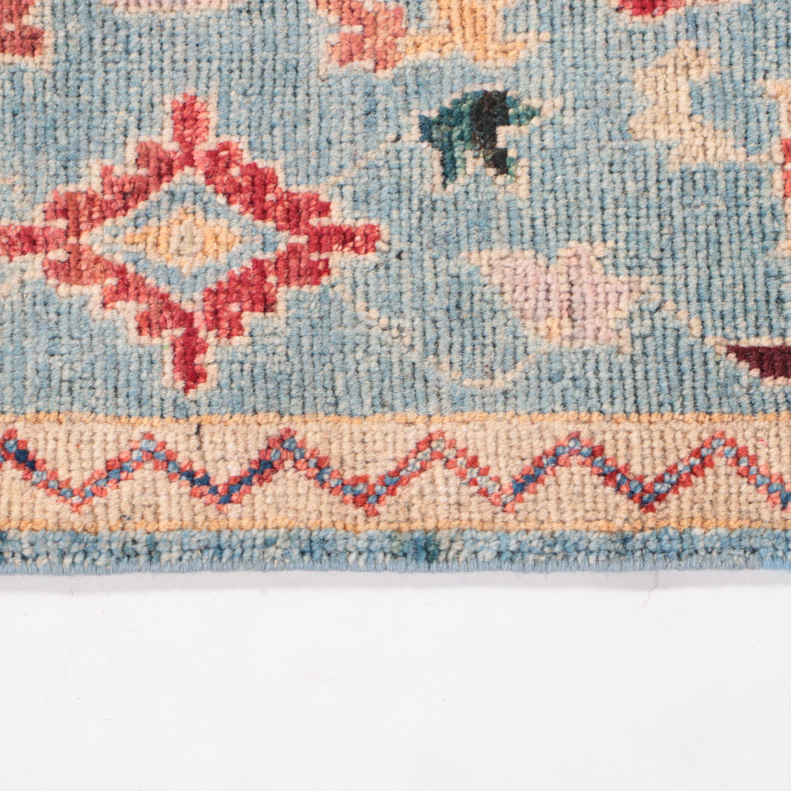 1'7 x 3'5 Hand-Knotted Indo-Persian Serapi Accent Rug