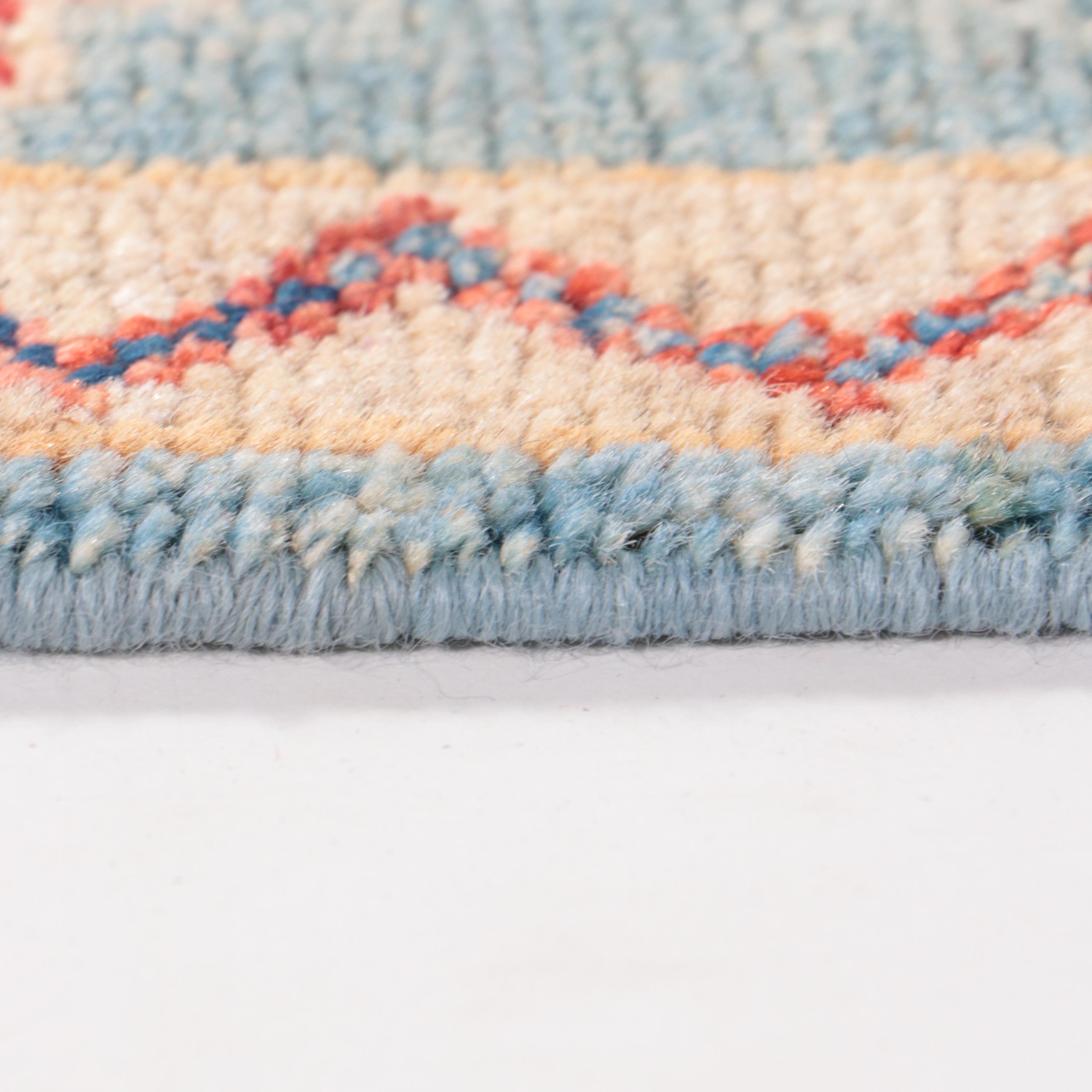 1'7 x 3'5 Hand-Knotted Indo-Persian Serapi Accent Rug