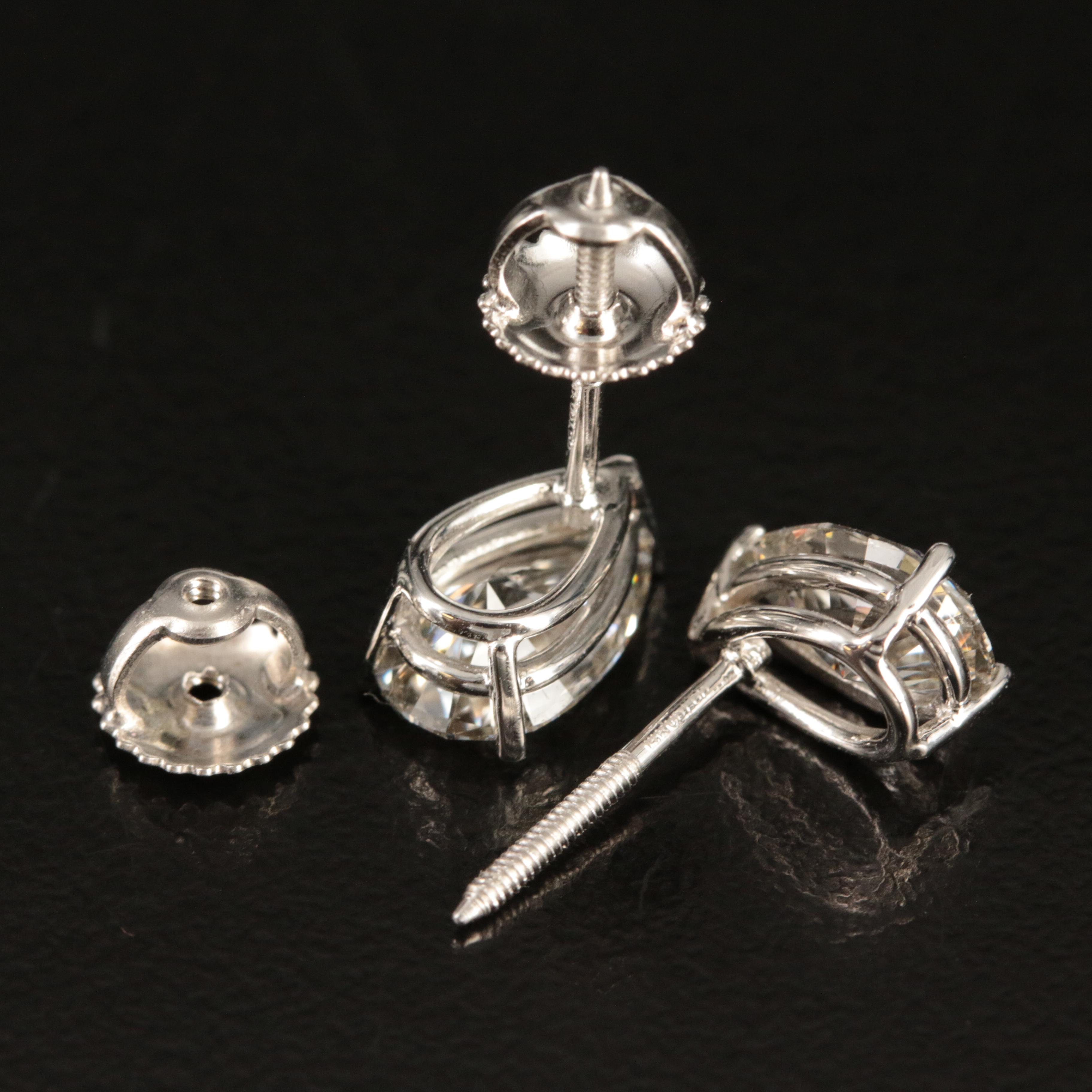 14K 2.14 CTW Lab Grown Diamond Stud Earrings