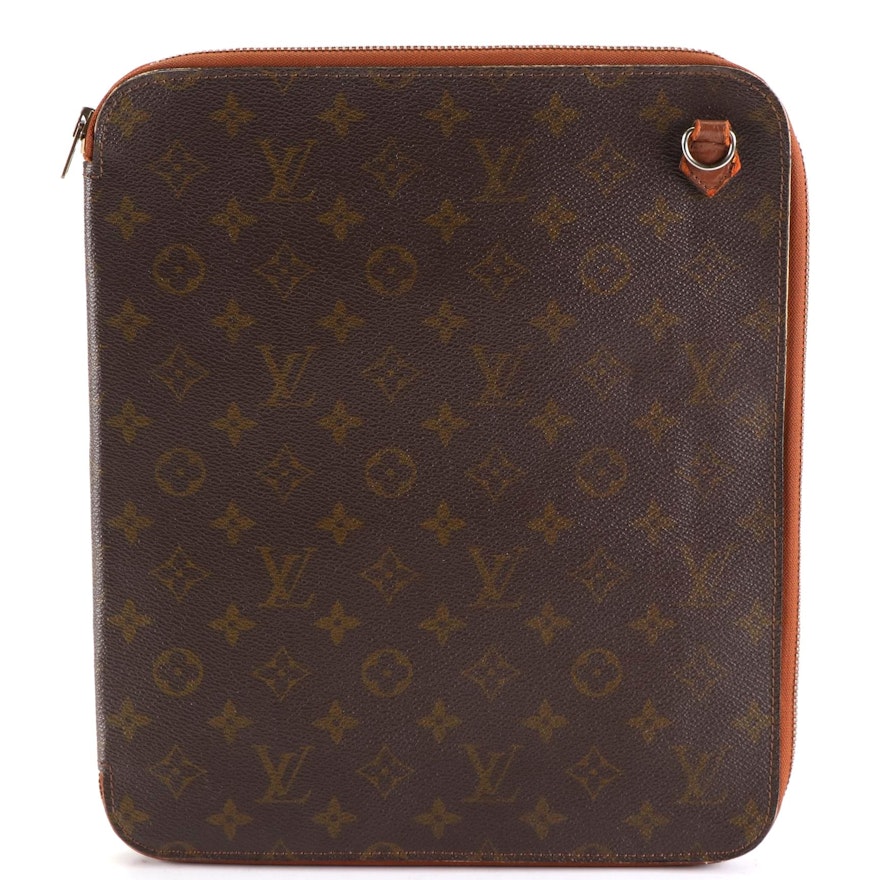 Louis Vuitton Document Case in Monogram Canvas and Leather
