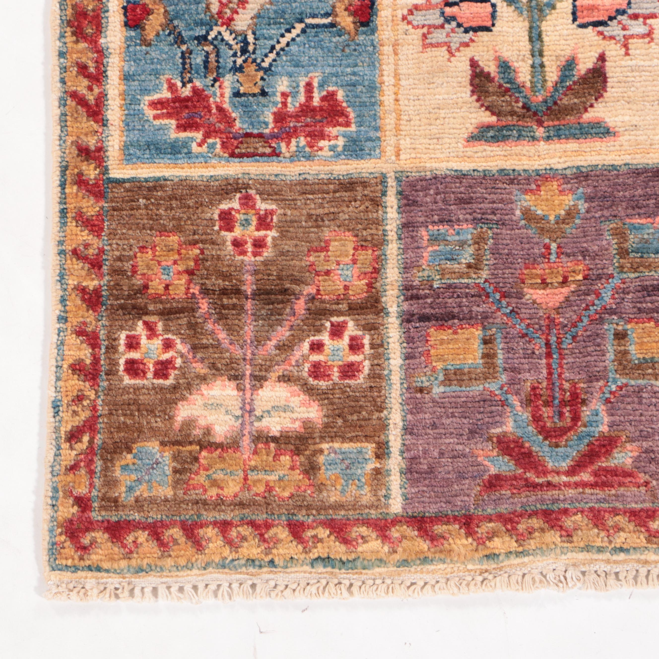 1'8 x 3'4 Hand-Knotted Indo-Persian Pictorial Accent Rug
