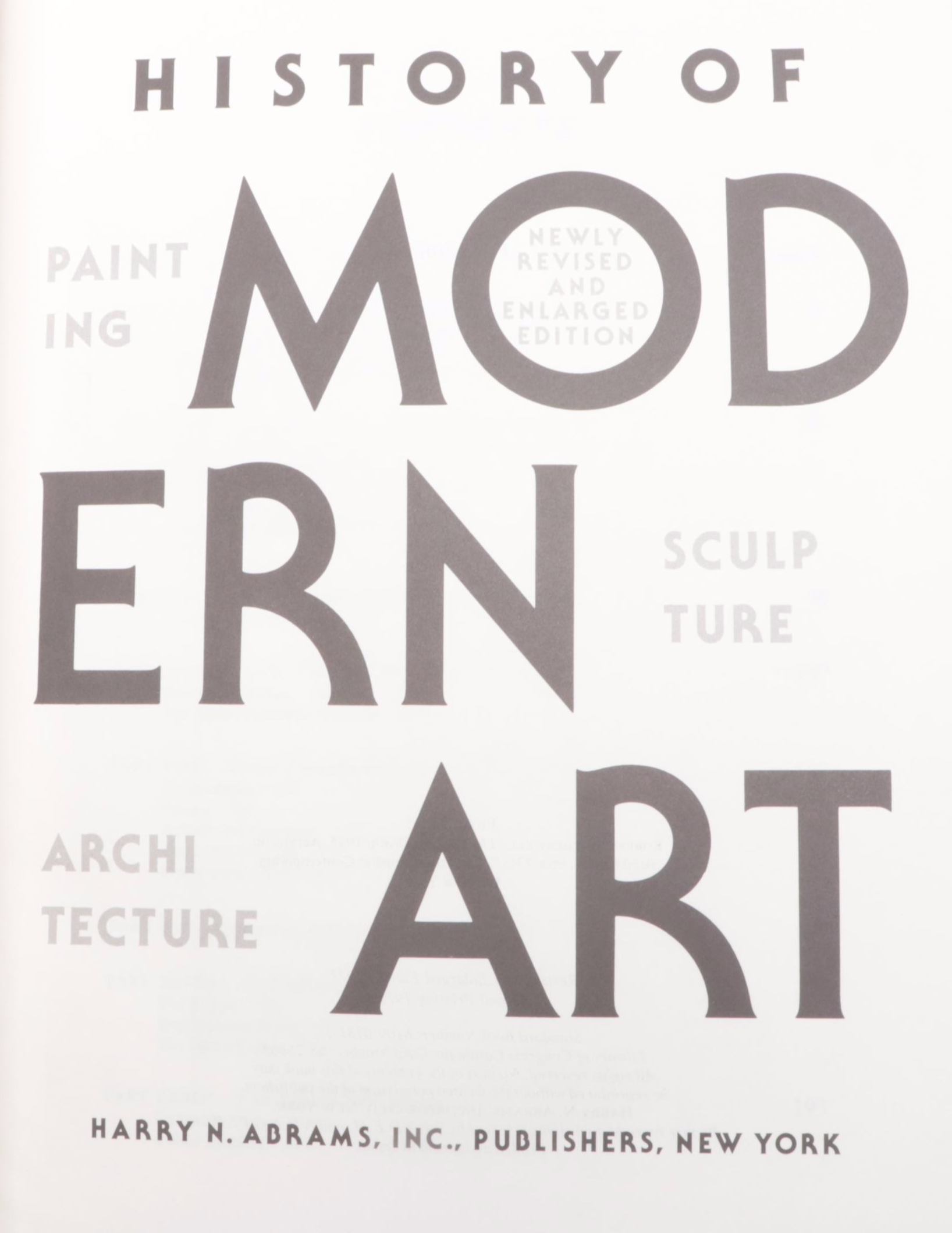 "History of Modern Art" by H. H. Arnason and More Art History Books