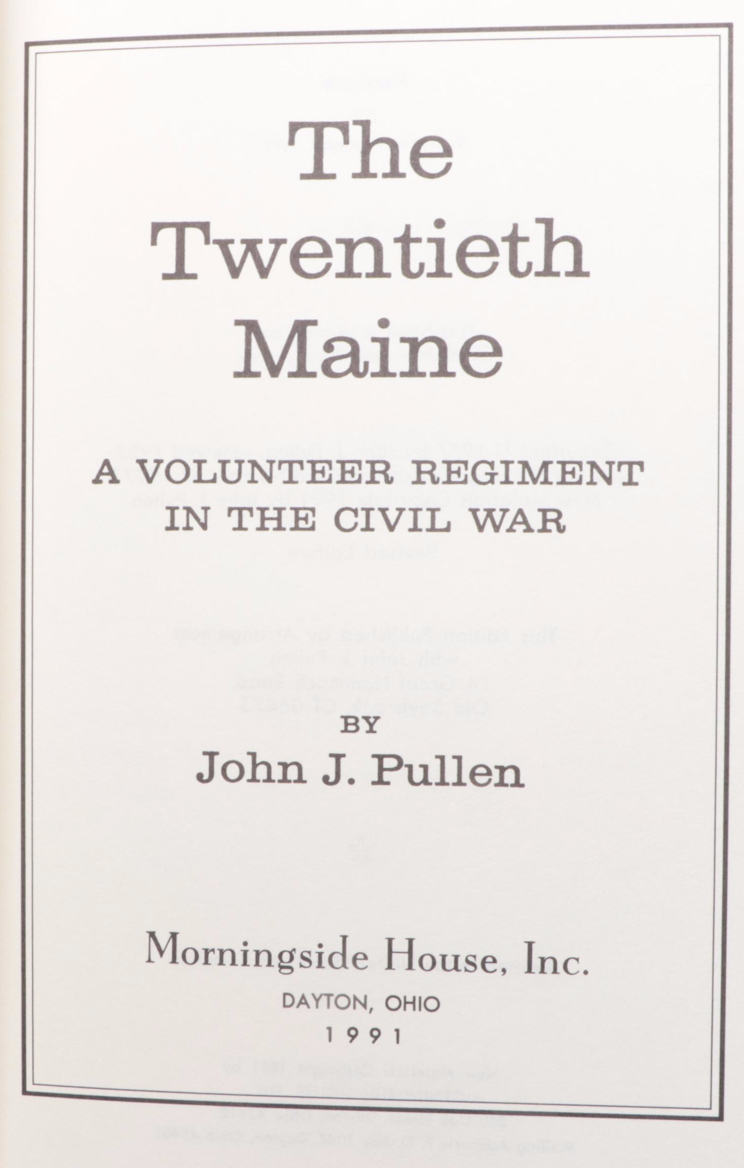 Signed "The Twentieth Maine" by John J. Pullen and More Nonfiction Books
