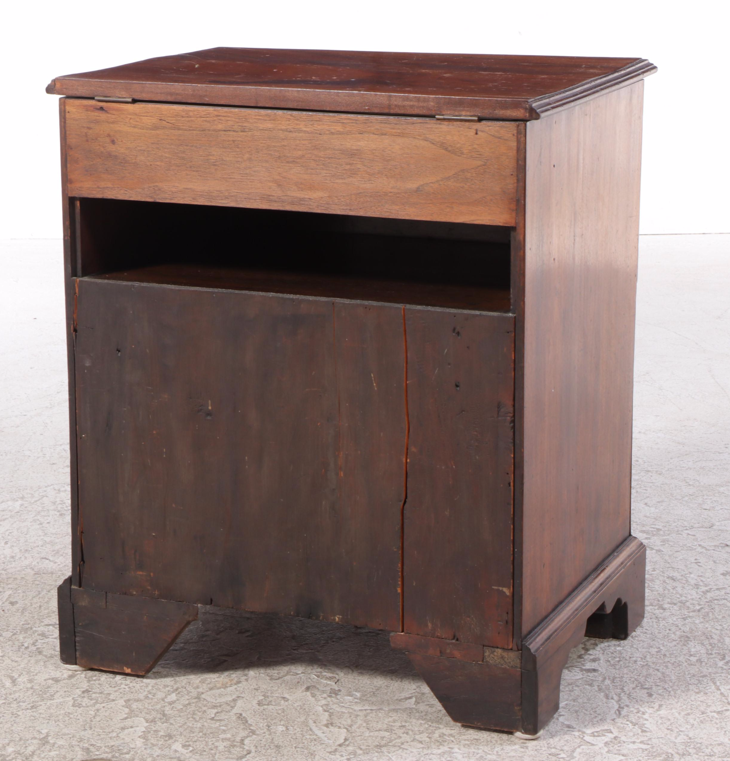 George III Mahogany Commode Chair, Early 19th Century and Adapted