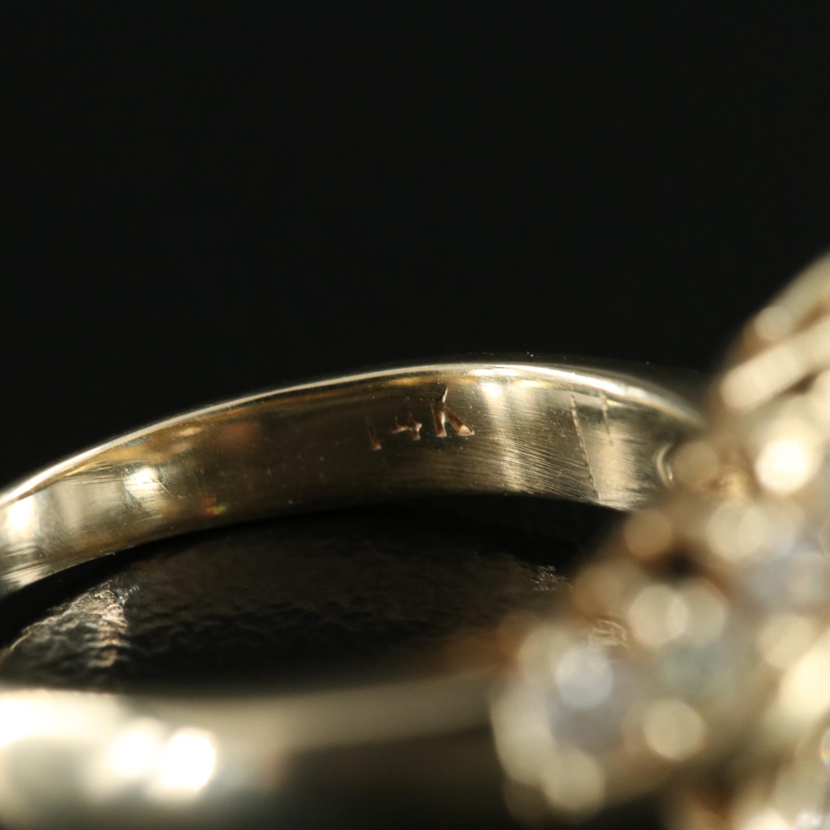 14K Sapphire and Diamond Ring