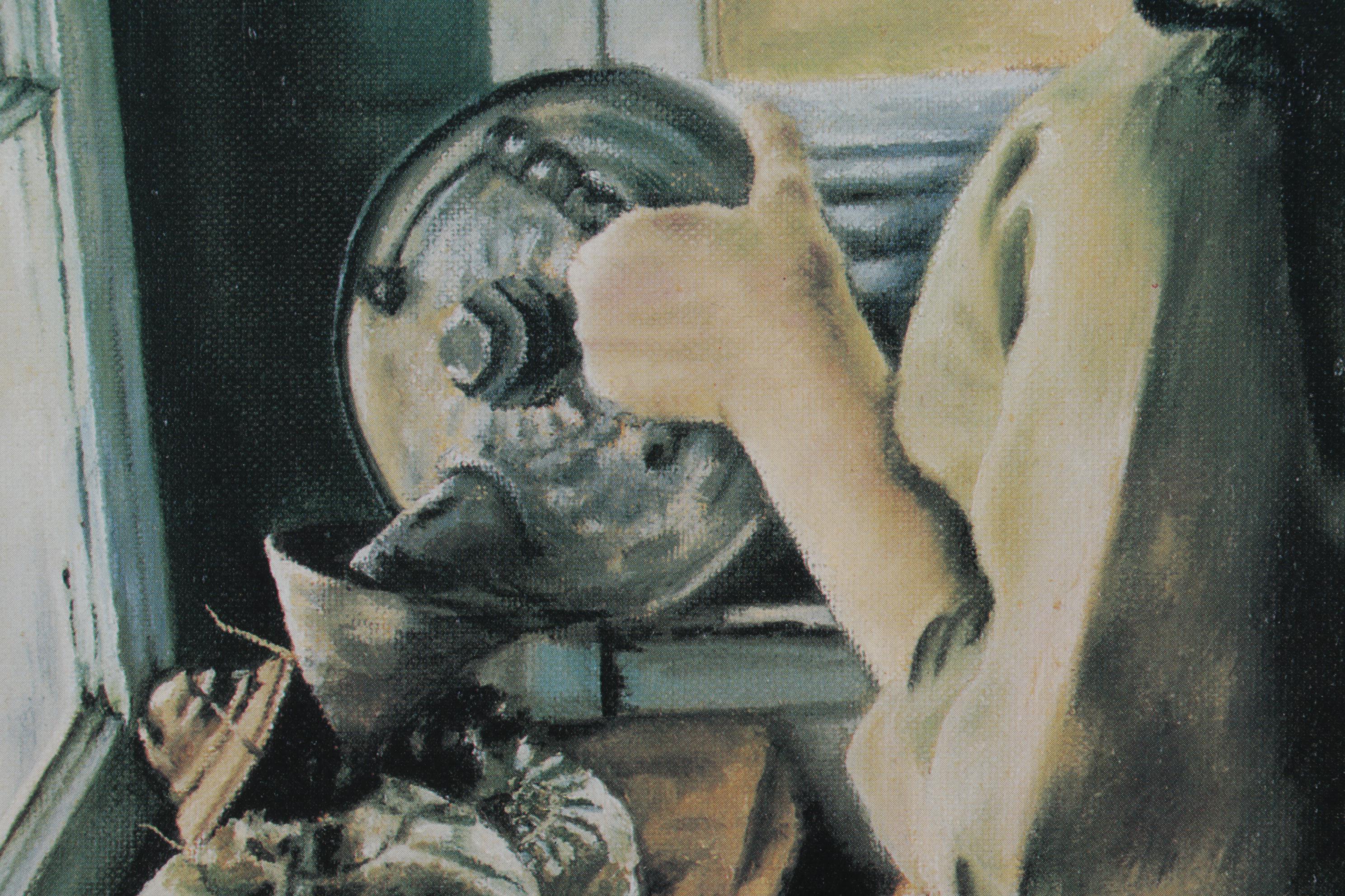 Linda Kiederer Offset Lithograph "Daily Chores," Circa 1987