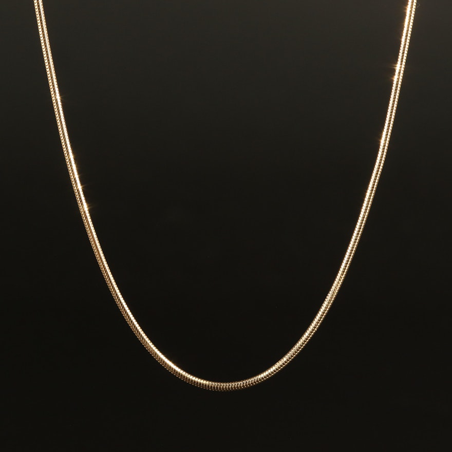 14K Snake Chain Necklace