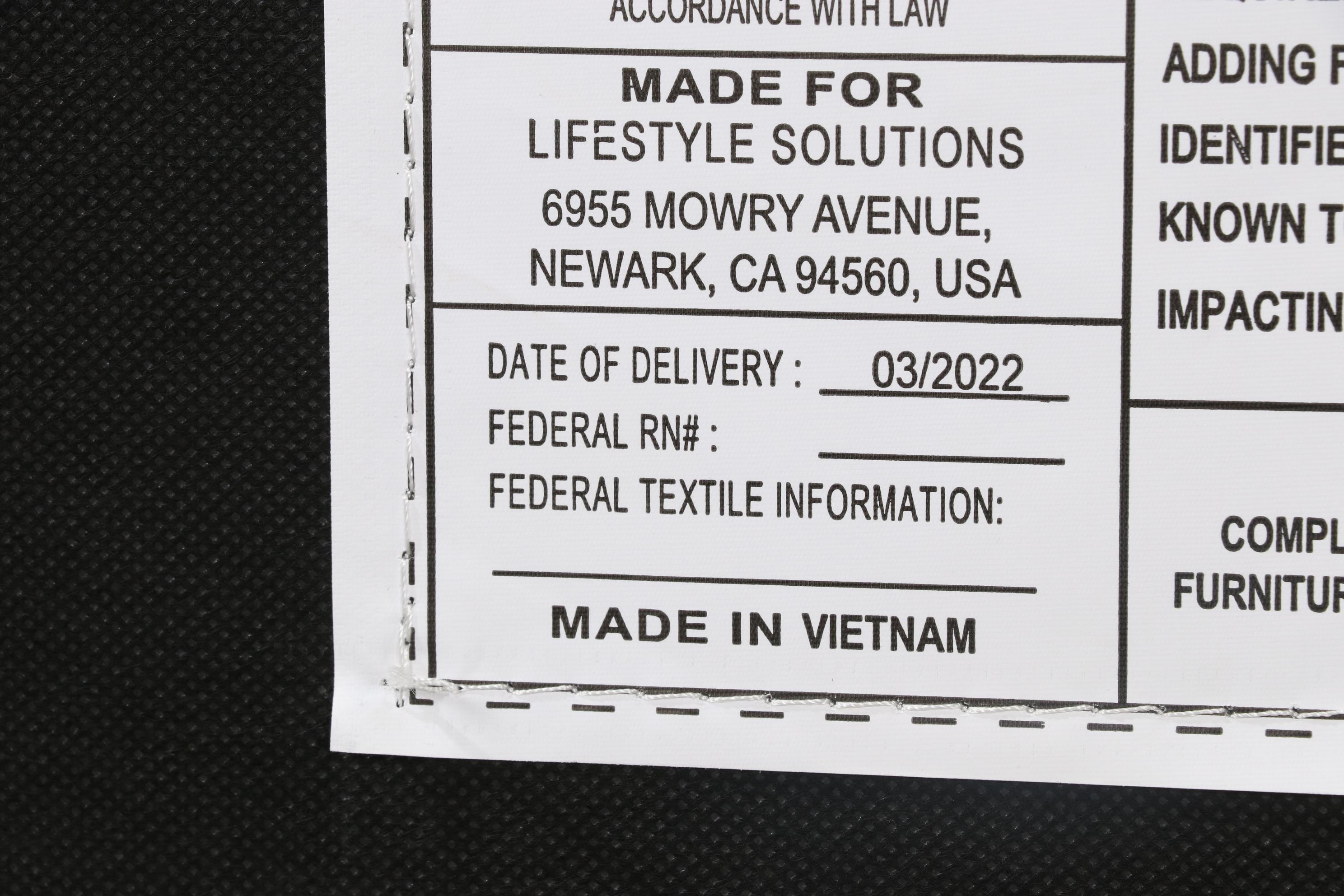 Lifestyle Solutions Microfiber Upholstered Sofa