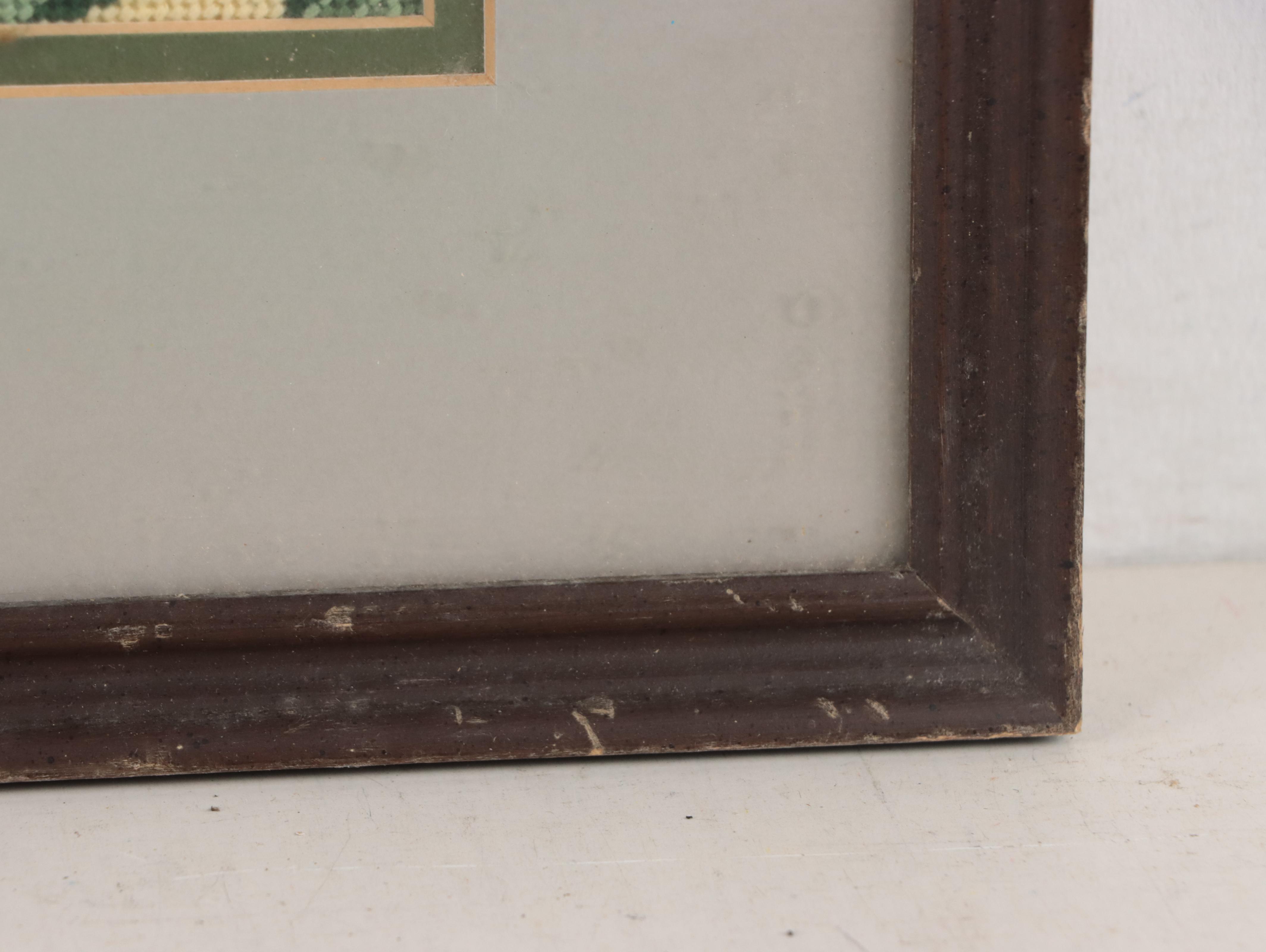 Framed Embroidered and Needlepoint Textiles With Floral and Animal Motifs