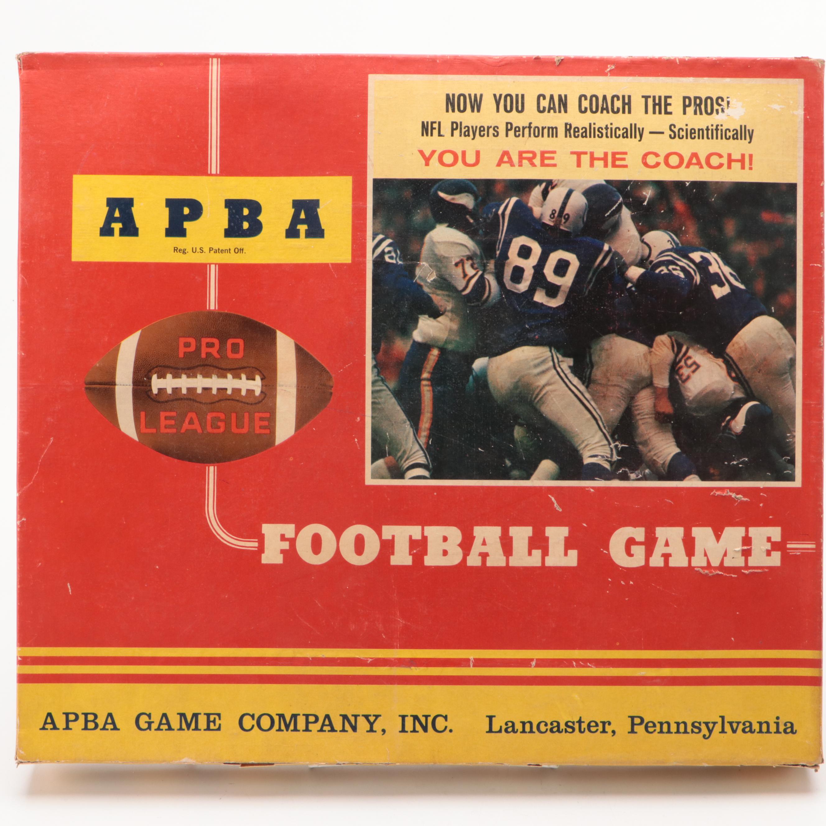 Double-Play Baseball, APBA Pro League Football, and More Sports Board Games