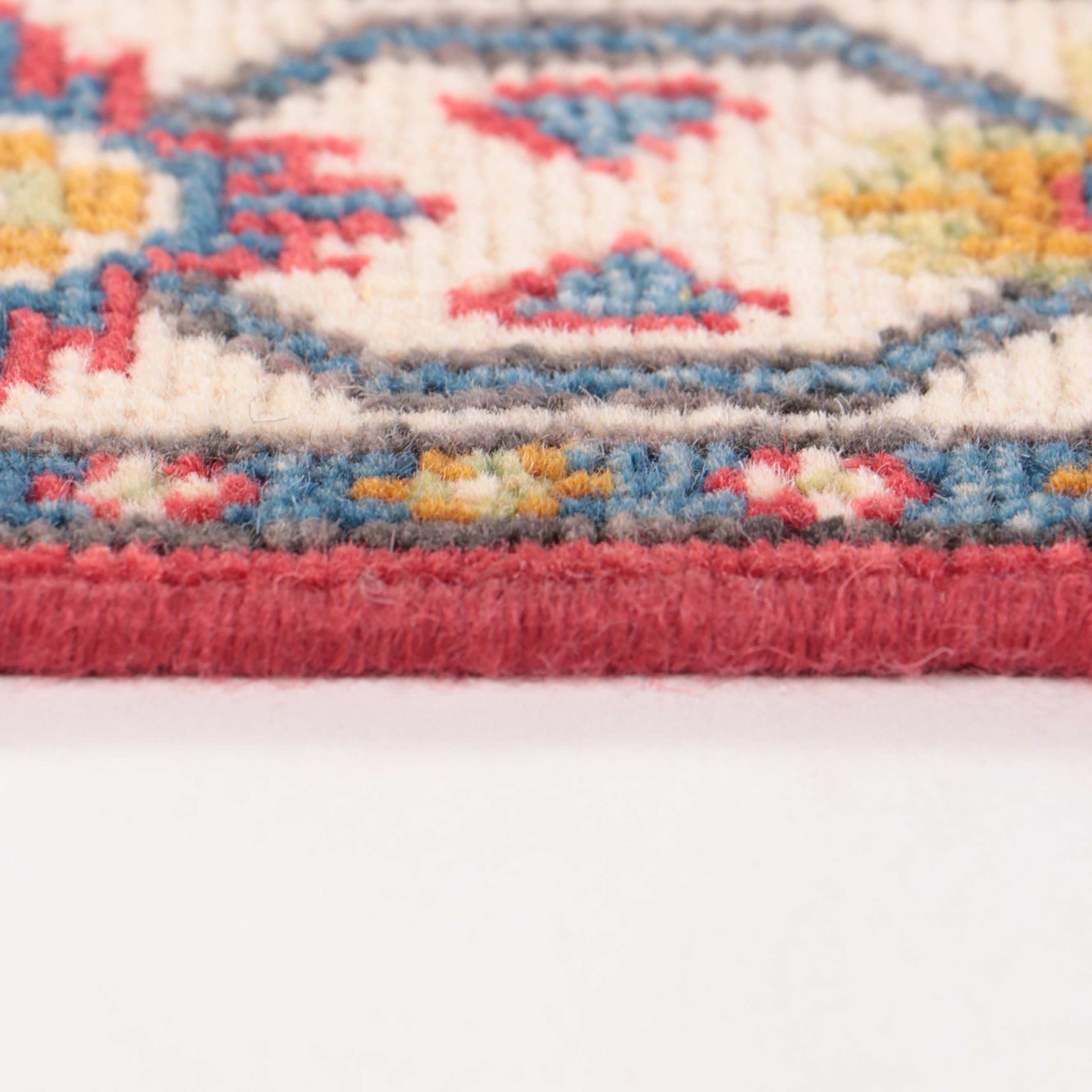 2'1 x 3'1 Hand-Knotted Indo-Persian Serapi Accent Rug