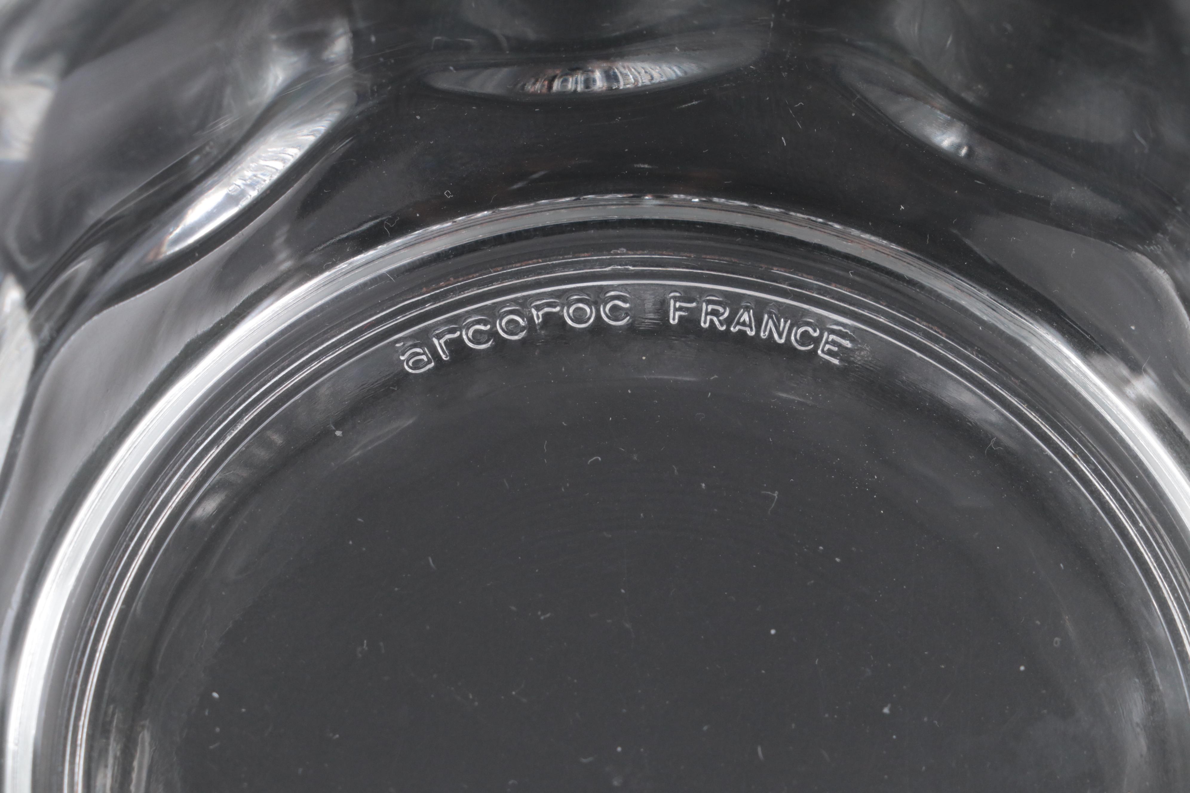 Tiffin-Franciscan "Green Festoon Optic" Uranium Glass Champagne Coupes with More