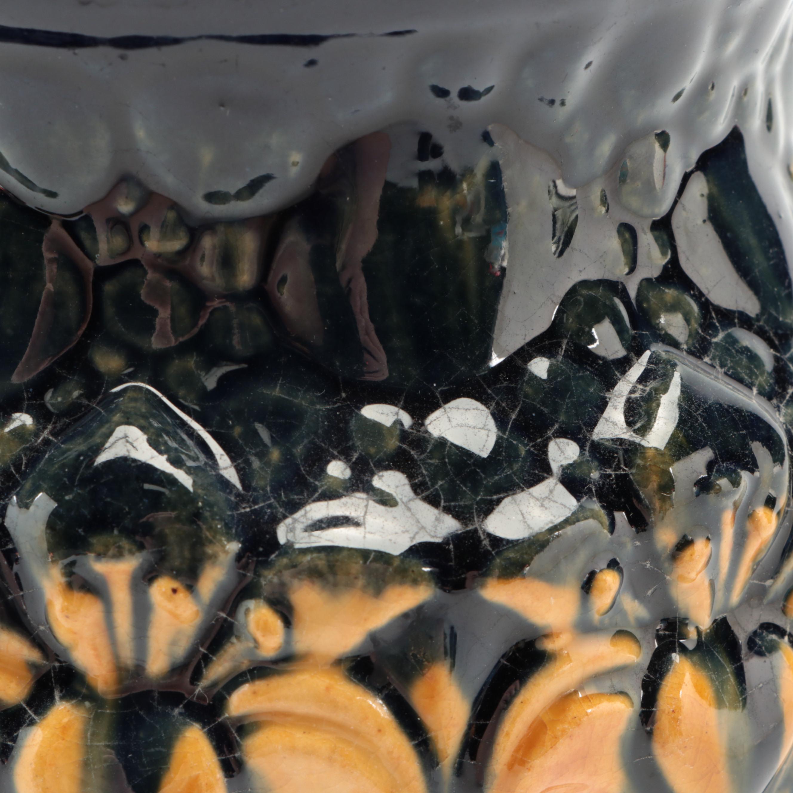 Brush McCoy Ceramic Amaryllis Vases, Early 20th Century