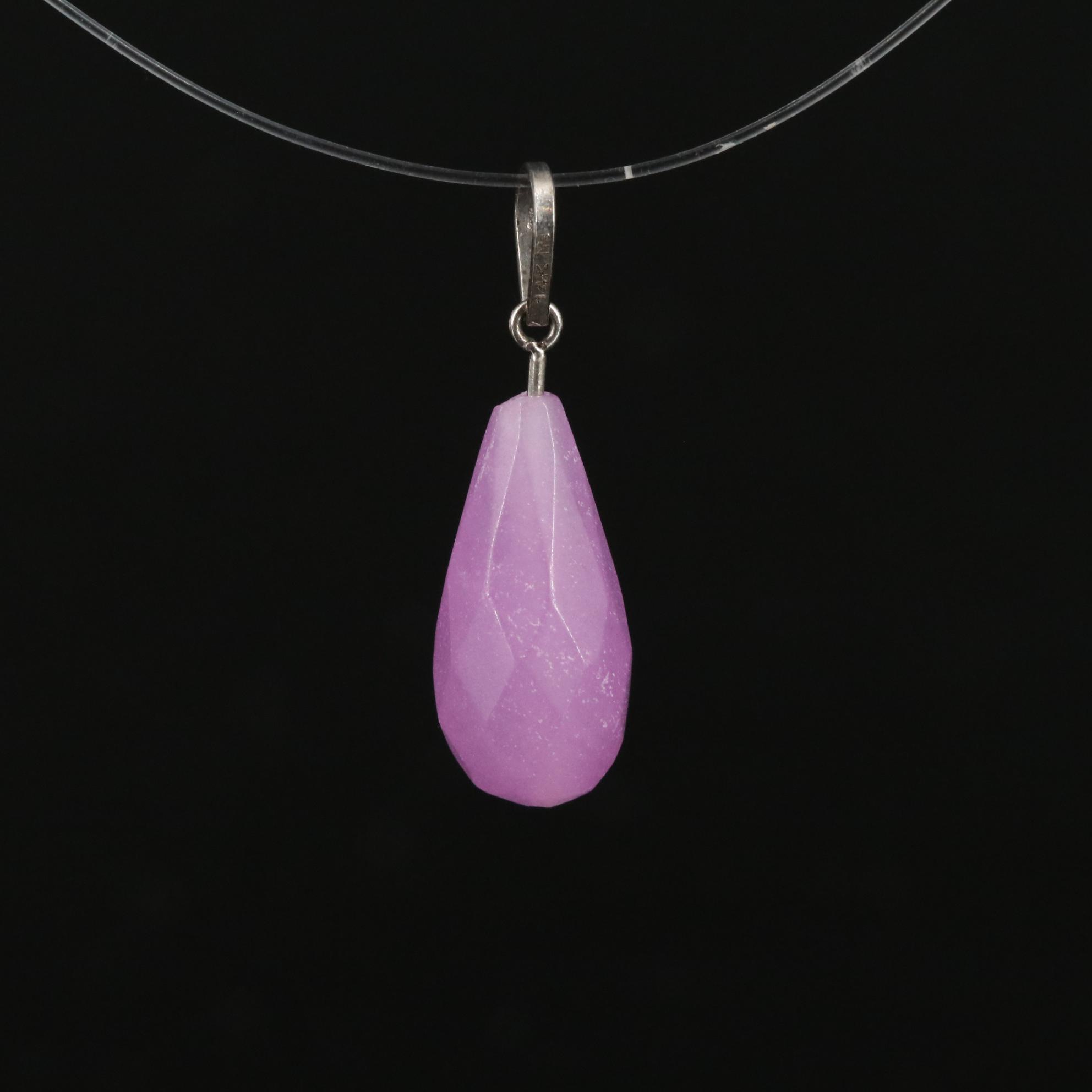 14K Quartzite Pendant