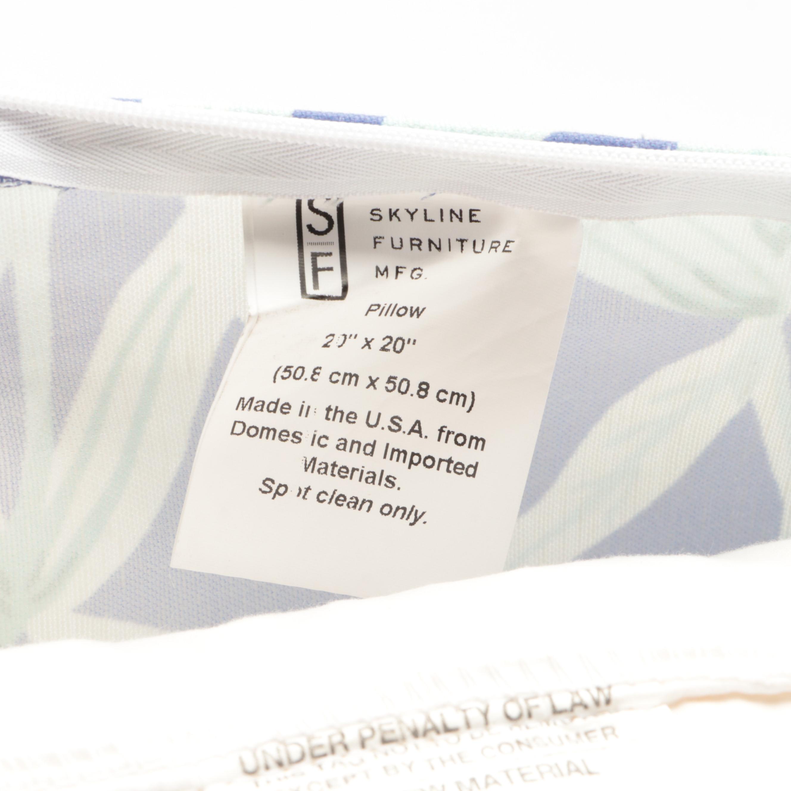 Rodeo Home Orange and White Chain Stitched and Other Accent Pillows