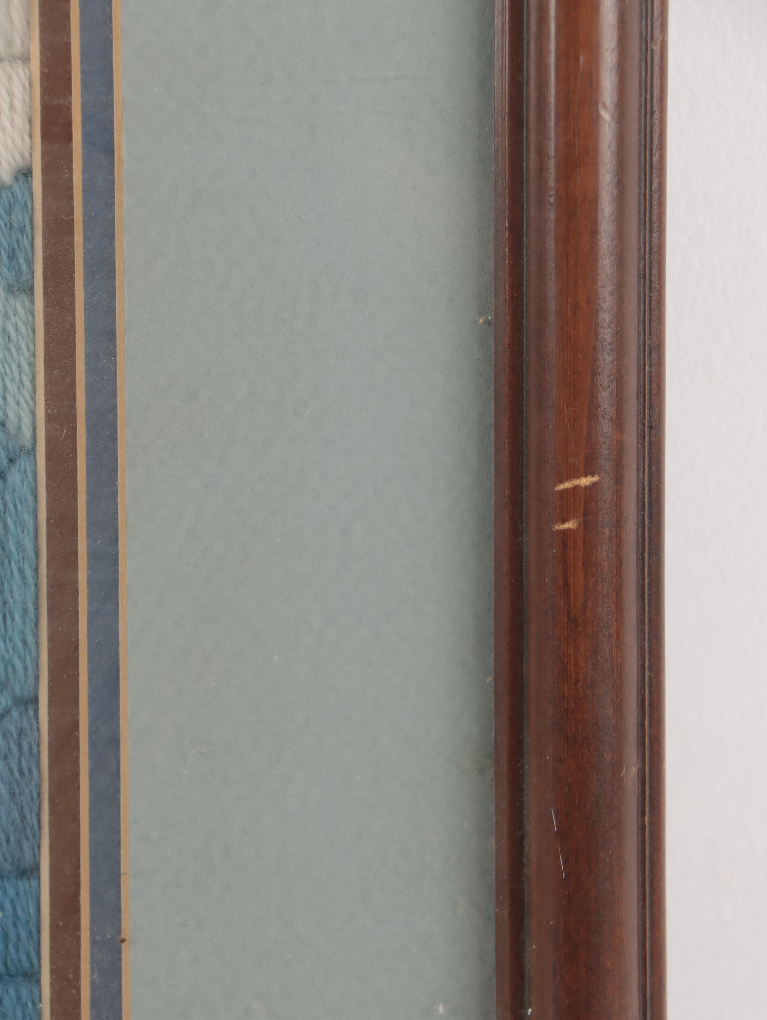 Framed Embroidered Decorative Textiles